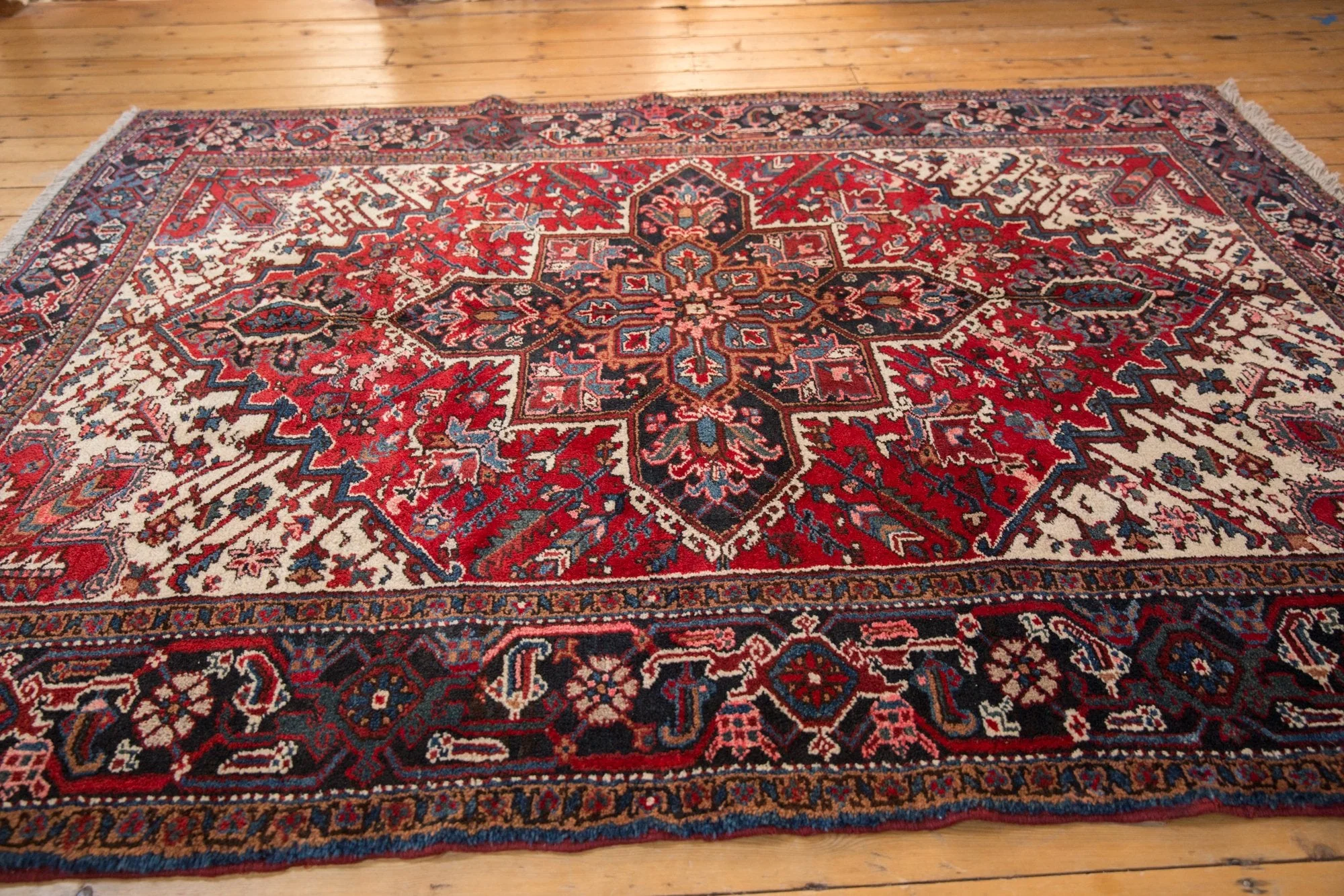 6.5x9 Vintage Mehrivan Carpet - Image 3