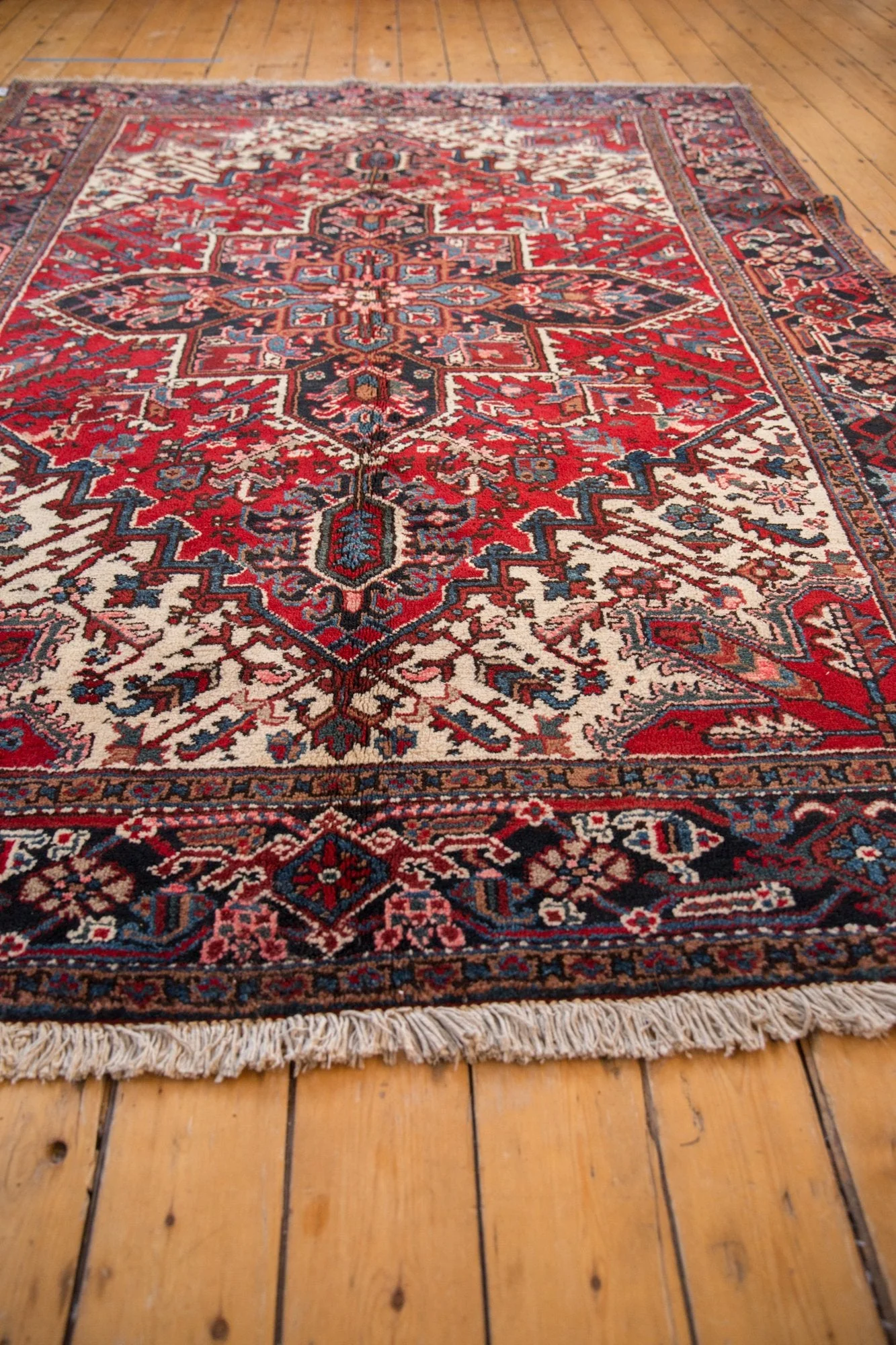 6.5x9 Vintage Mehrivan Carpet - Image 6