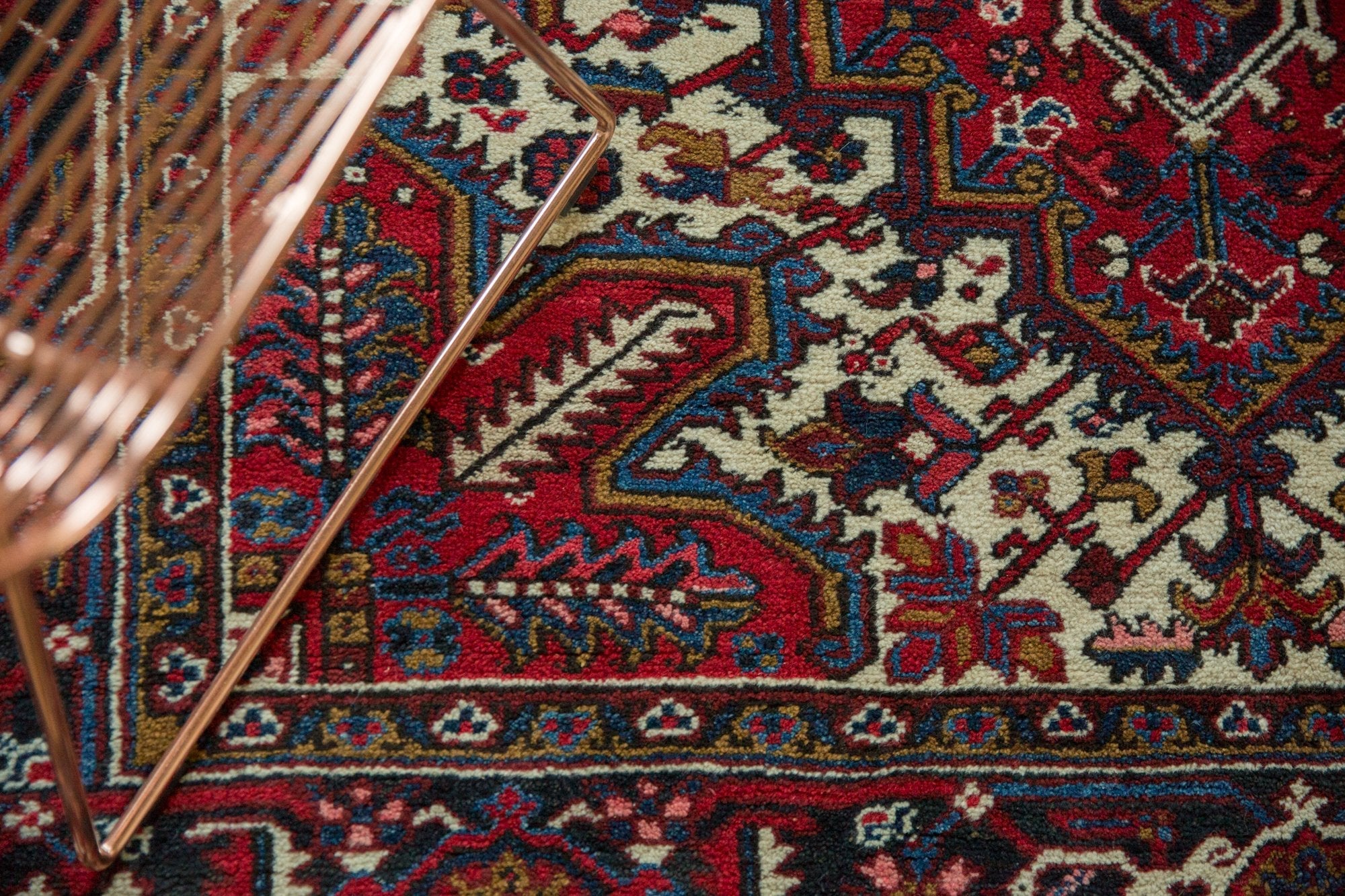 6.5x9 Vintage Mehrivan Carpet - Image 4