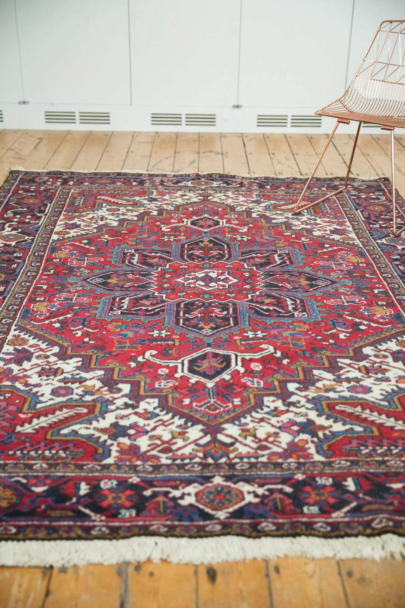 6.5x9 Vintage Mehrivan Carpet - Image 9