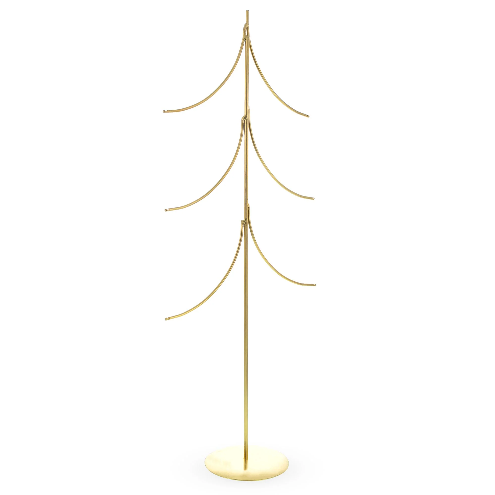 6-Arm Tiered Tree Gold Metal Ornament Display Stand 14 Inches (Poland) - Image 4