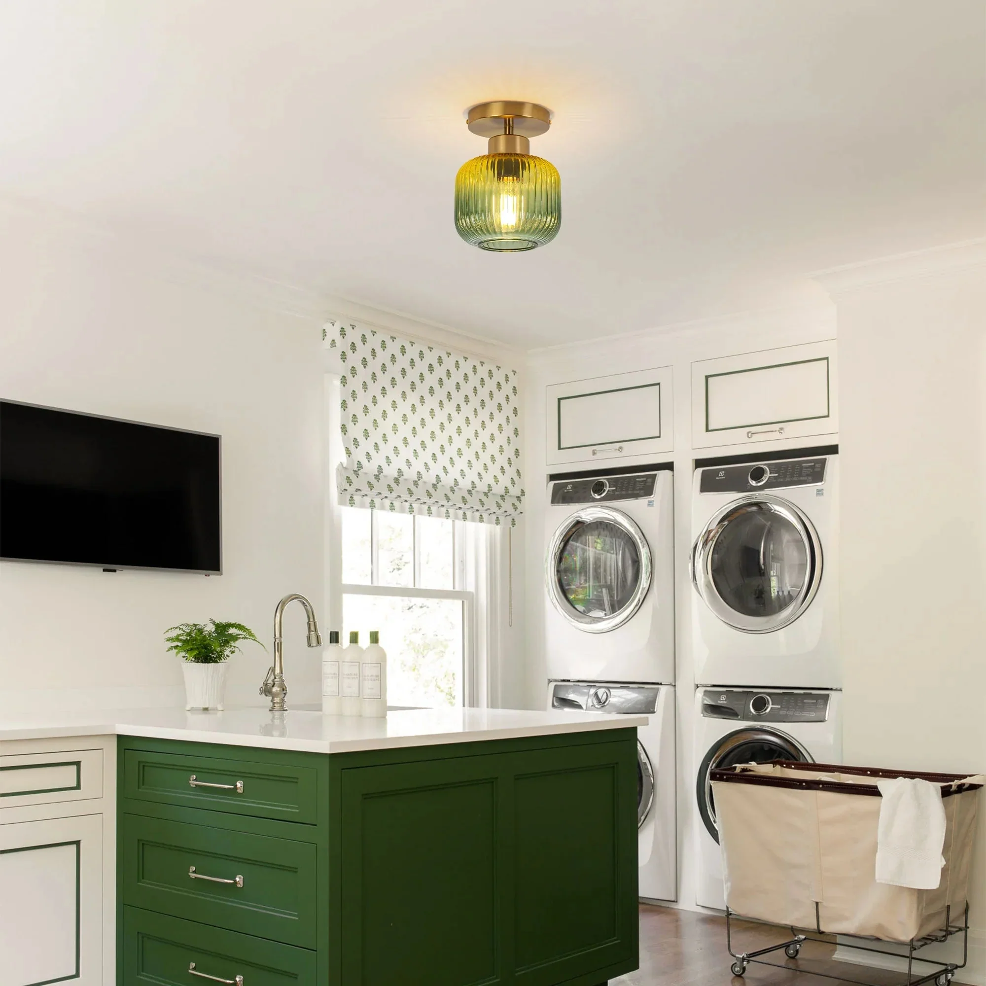 6 Inch Bard 1-Light Semi-Flush Mount Ceiling Light - Image 5