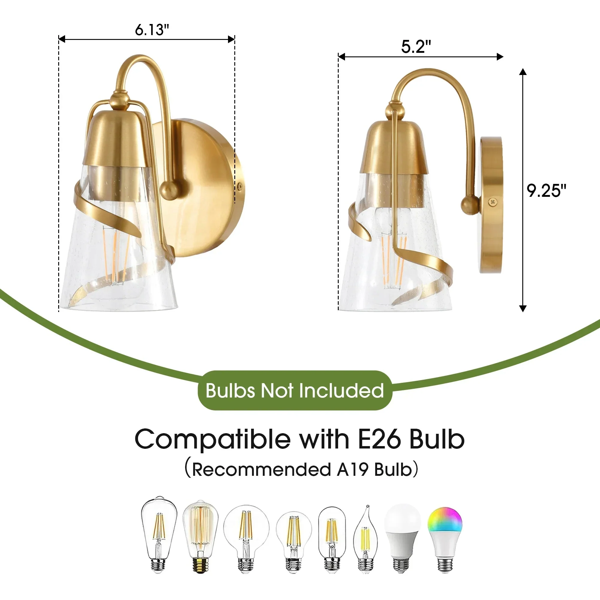 6 Inch Ethel 1-Light Mirror Vanity Light - Image 7