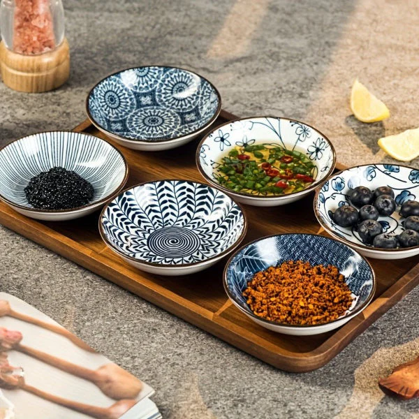 6-Piece Ceramic Snack Plates – Multipurpose, Dishwasher & Freezer Safe - Image 2