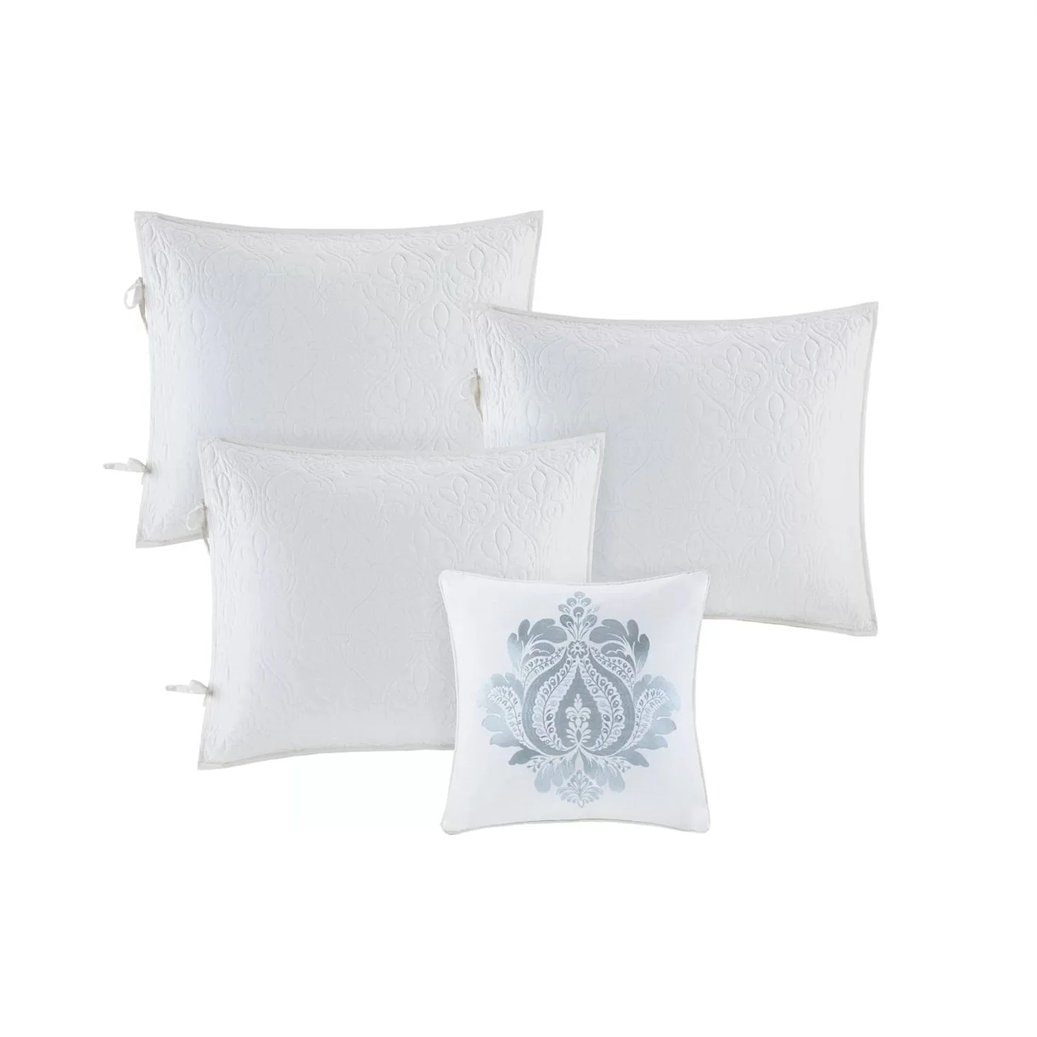 6-Piece Farmhouse Country Cottage Quilted White Reversible Daybed Cover Set - Image 4