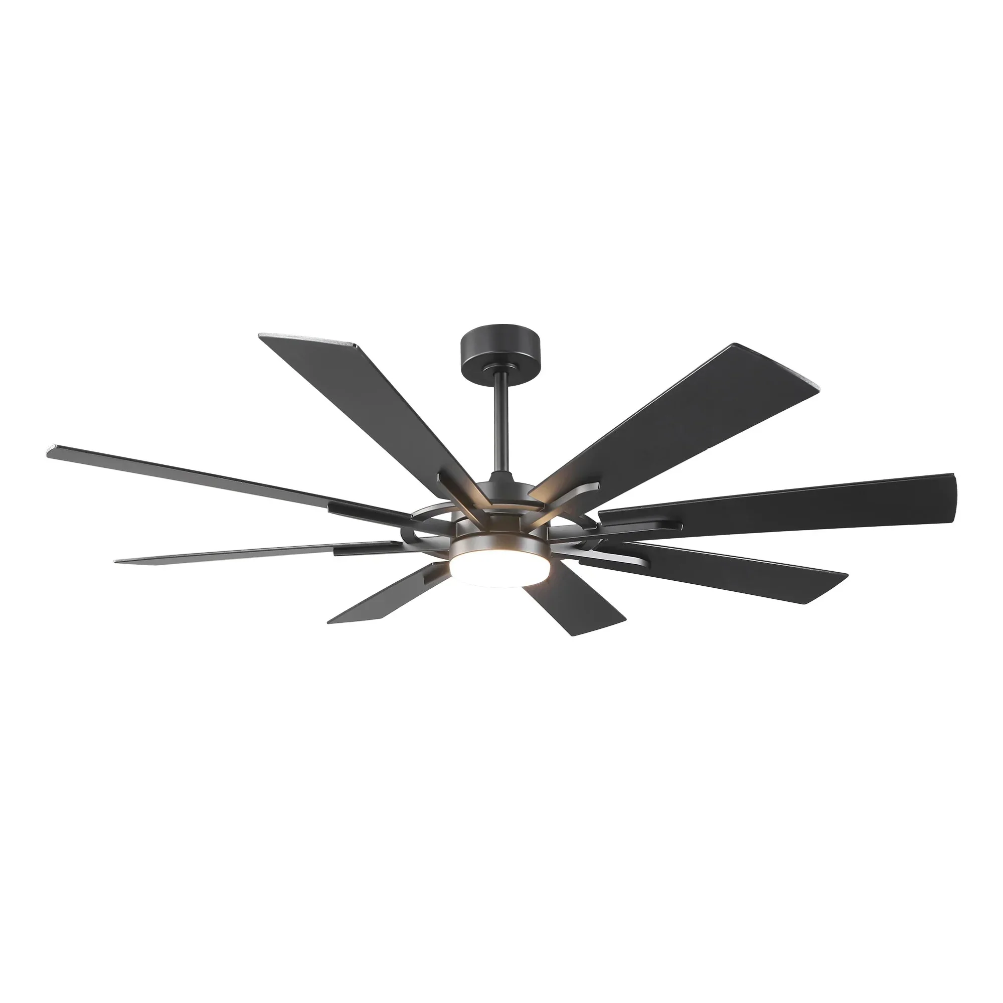60 Inch 72 Inch Windmill Downrod Mount LED Ceiling Fan with Remote and APP Control - Image 19