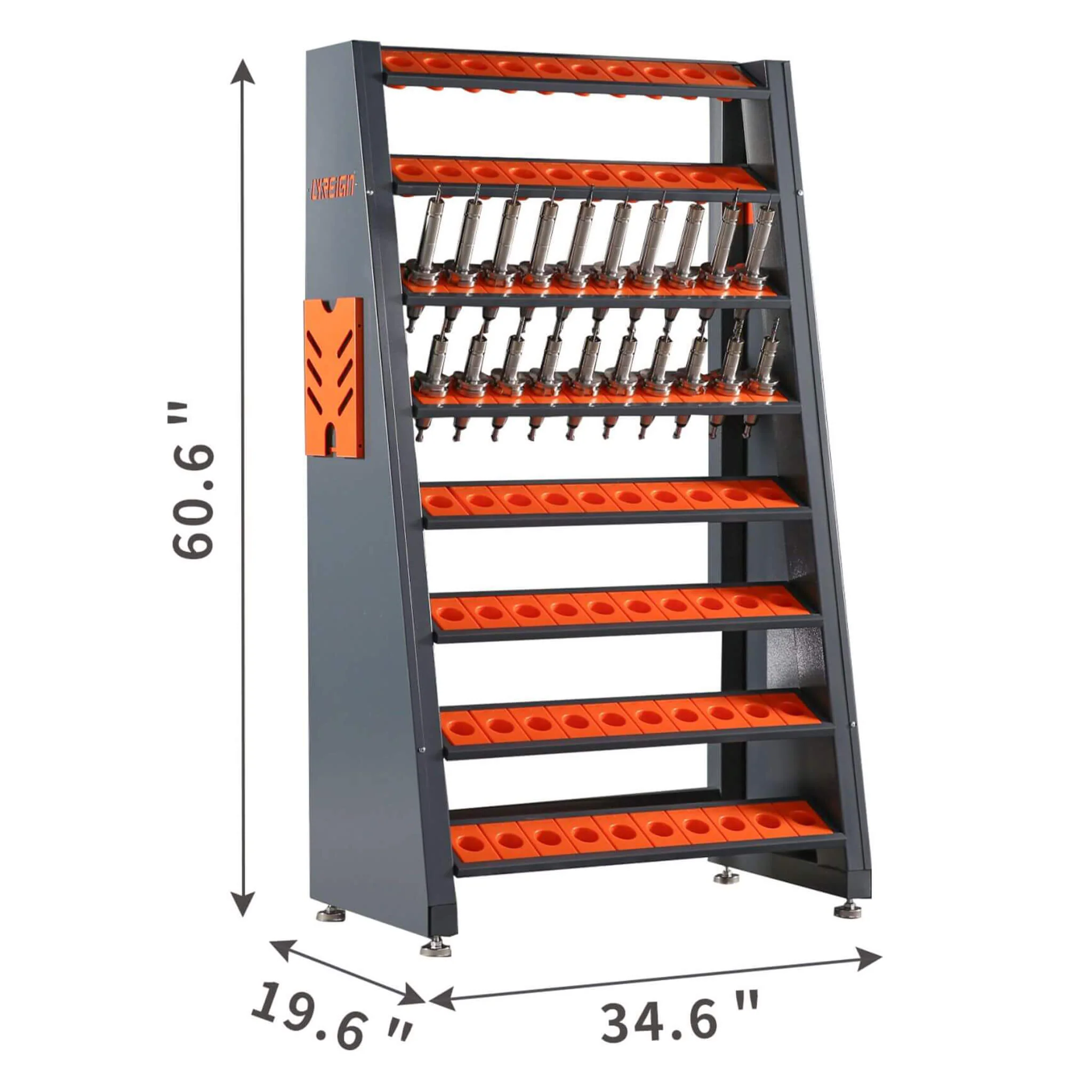 60-Inch Heavy-Duty Multifunction CNC Tool Rack Holder Organizer (SAK80412) - Image 9