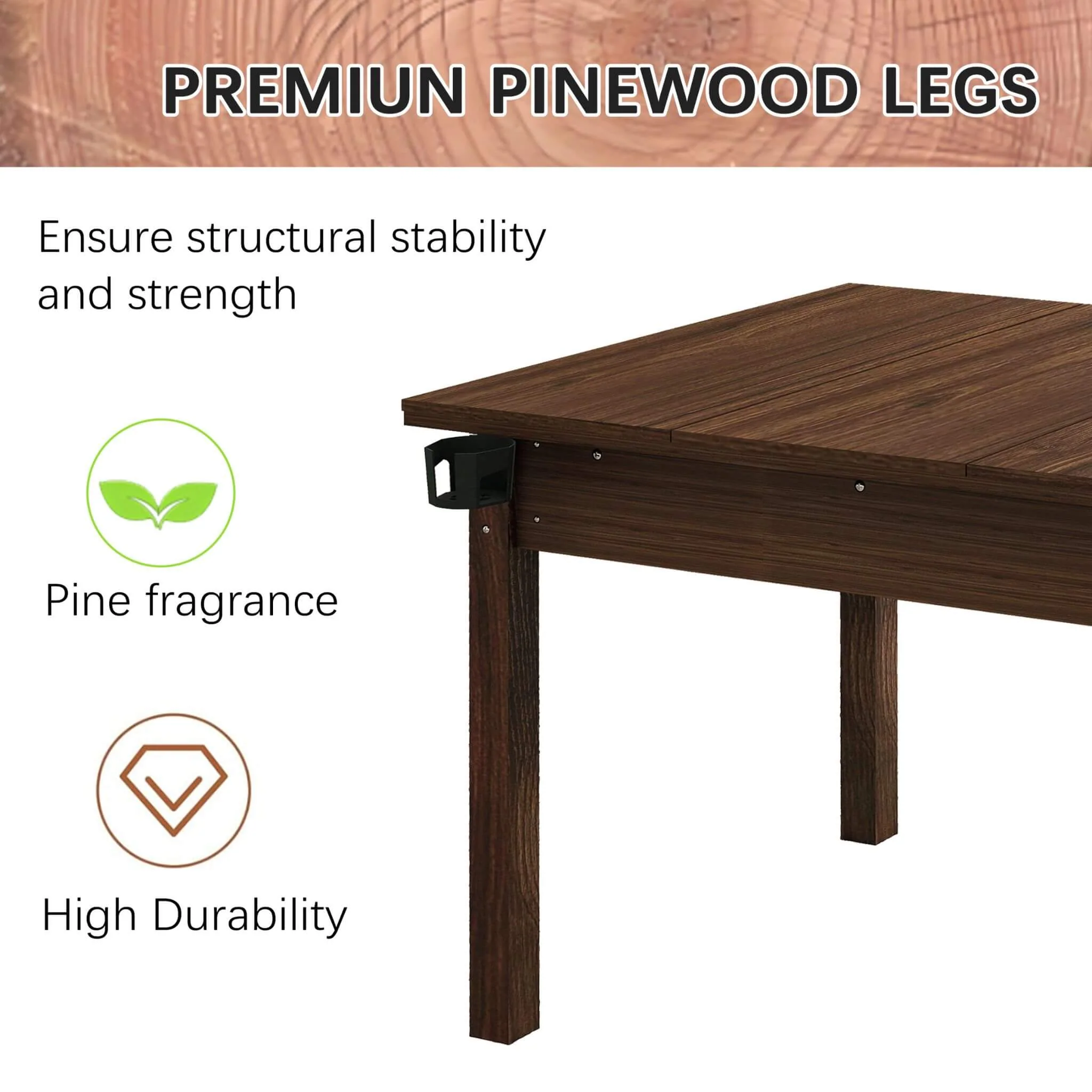 [63X40-Inch] Premium 2-In-1 Multifunctional Board Game Table For 4–6 Players (SAK84513) - Image 11