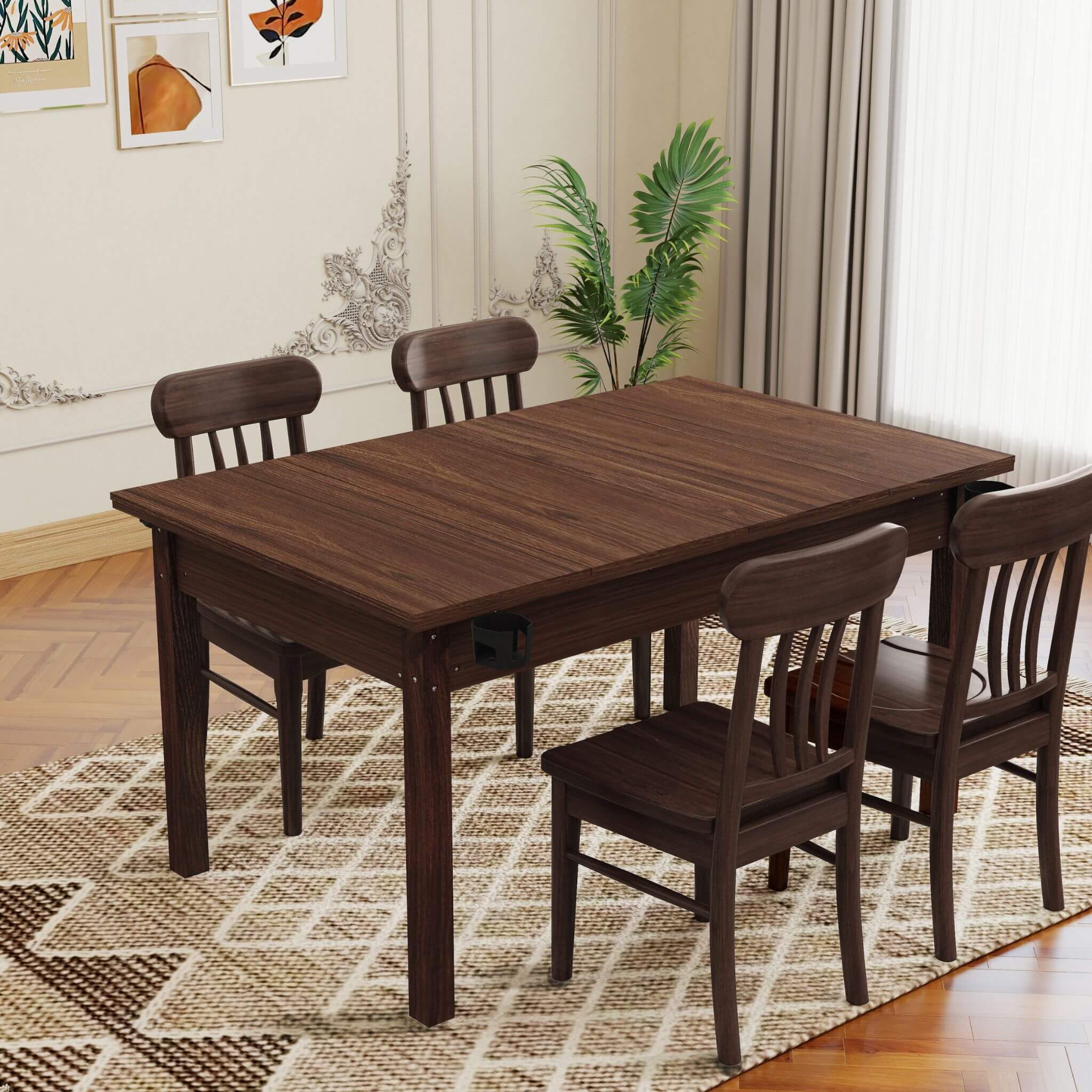 [63X40-Inch] Premium 2-In-1 Multifunctional Board Game Table For 4–6 Players (SAK84513) - Image 4