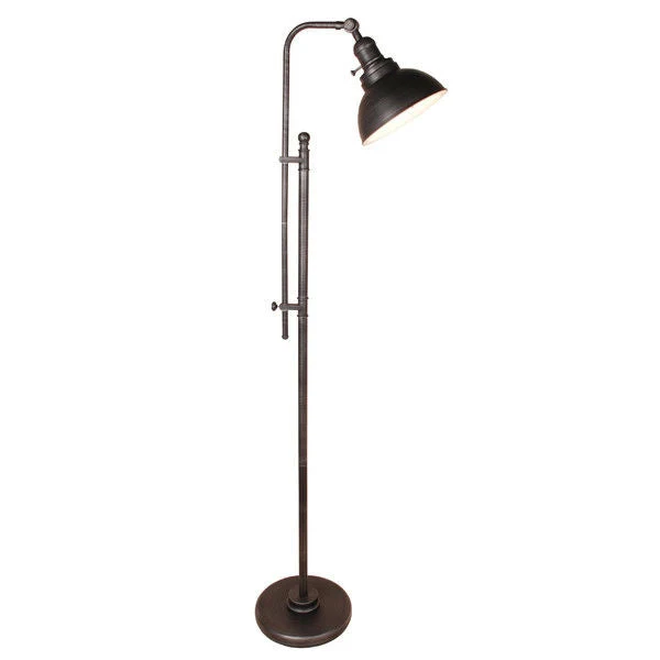 65-inch Tall Floor Lamp Task Light in Distressed Metal Finish - Image 2
