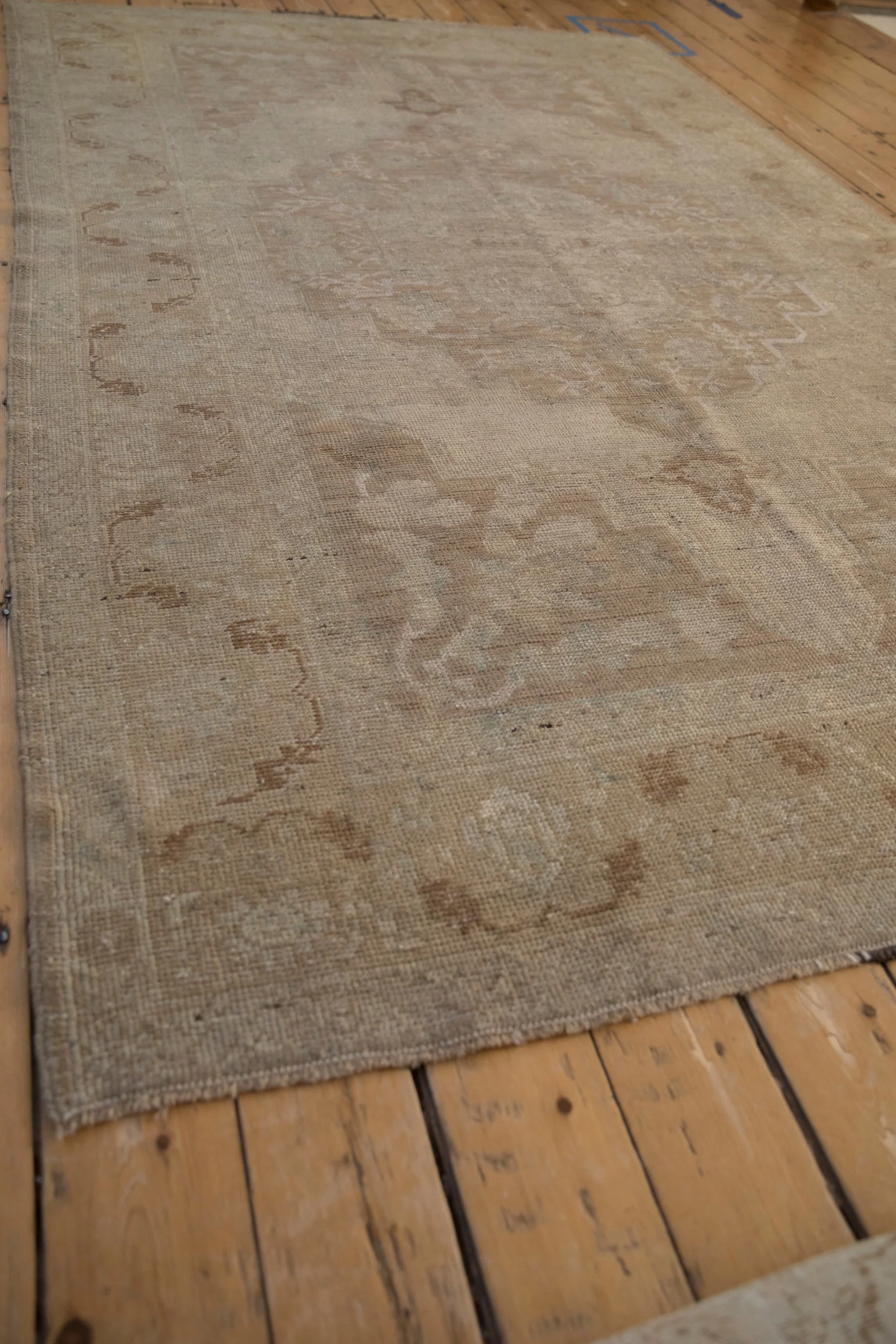 6x10 Vintage Distressed Oushak Carpet - Image 10