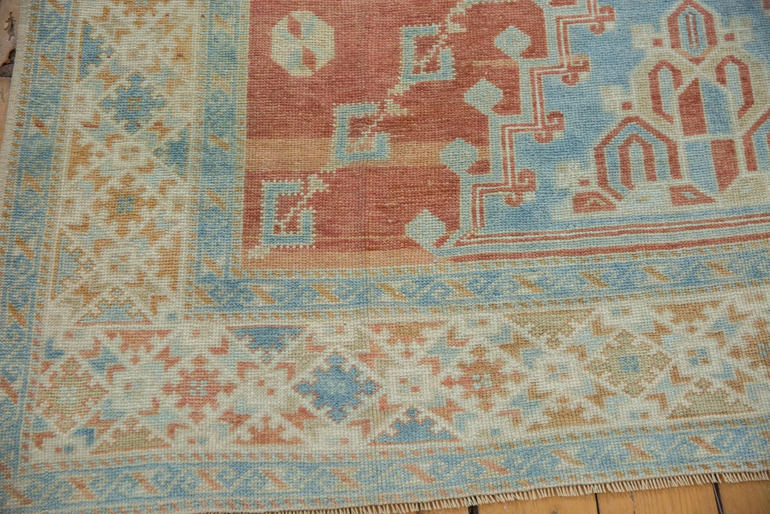 6x10 Vintage Distressed Oushak Carpet - Image 10