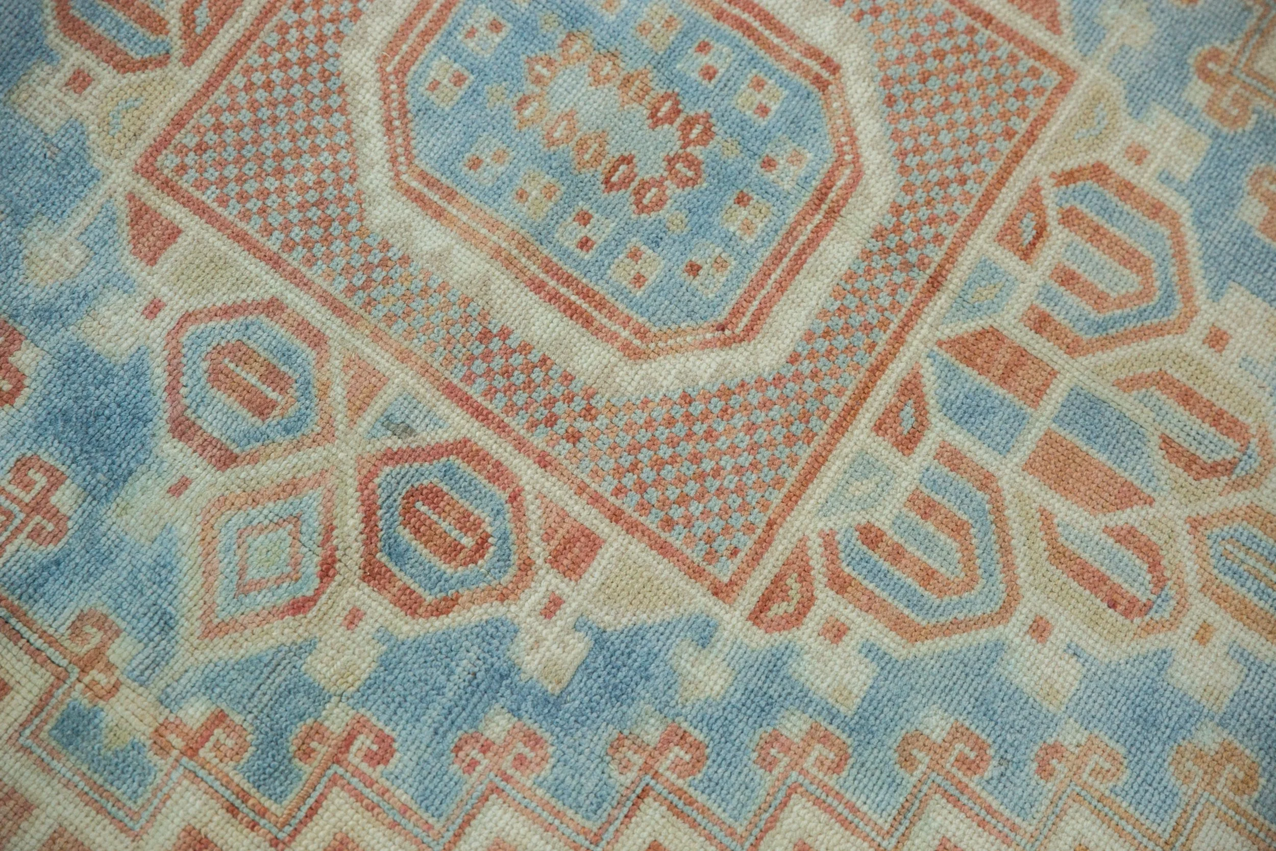 6x10 Vintage Distressed Oushak Carpet - Image 12