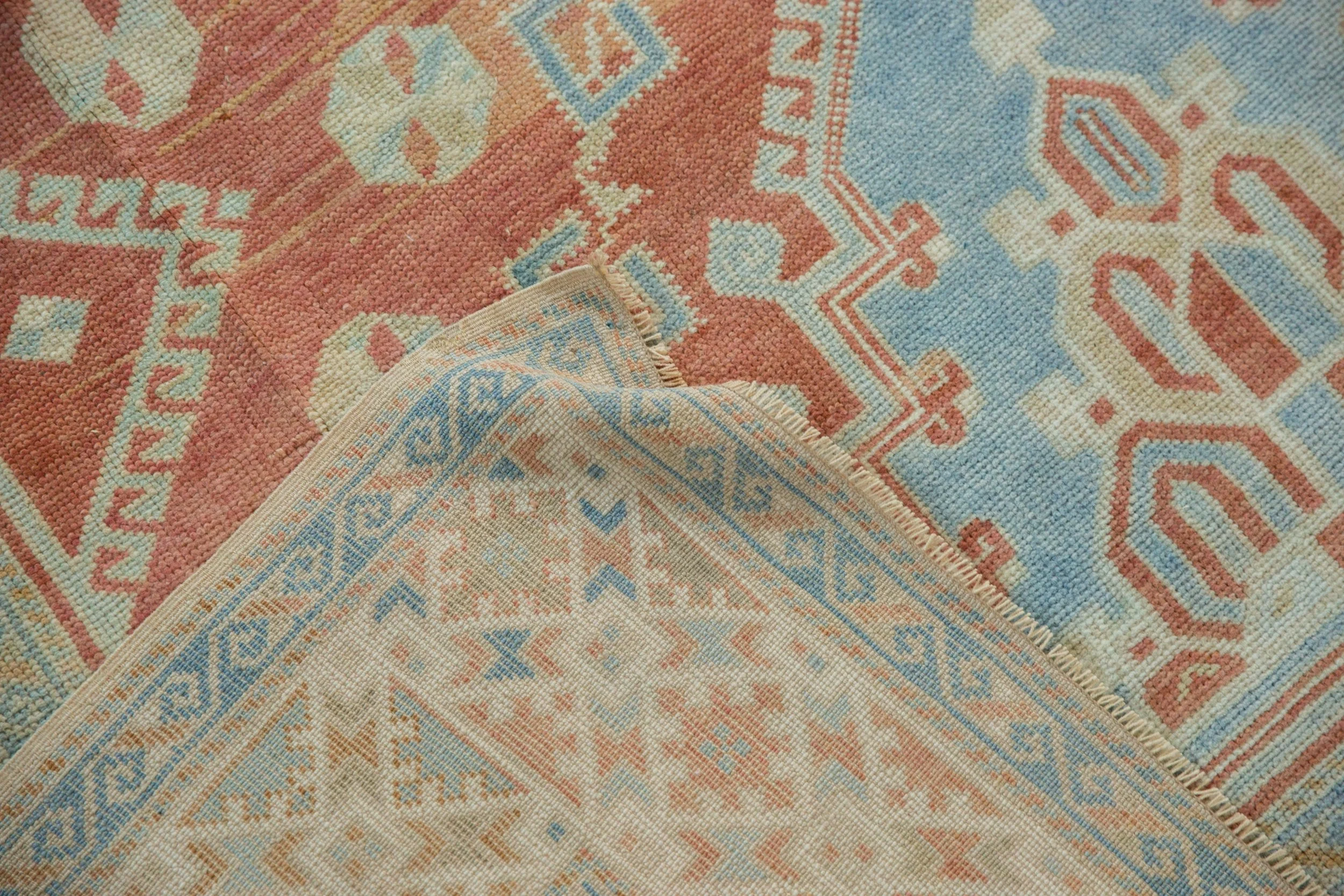 6x10 Vintage Distressed Oushak Carpet - Image 13