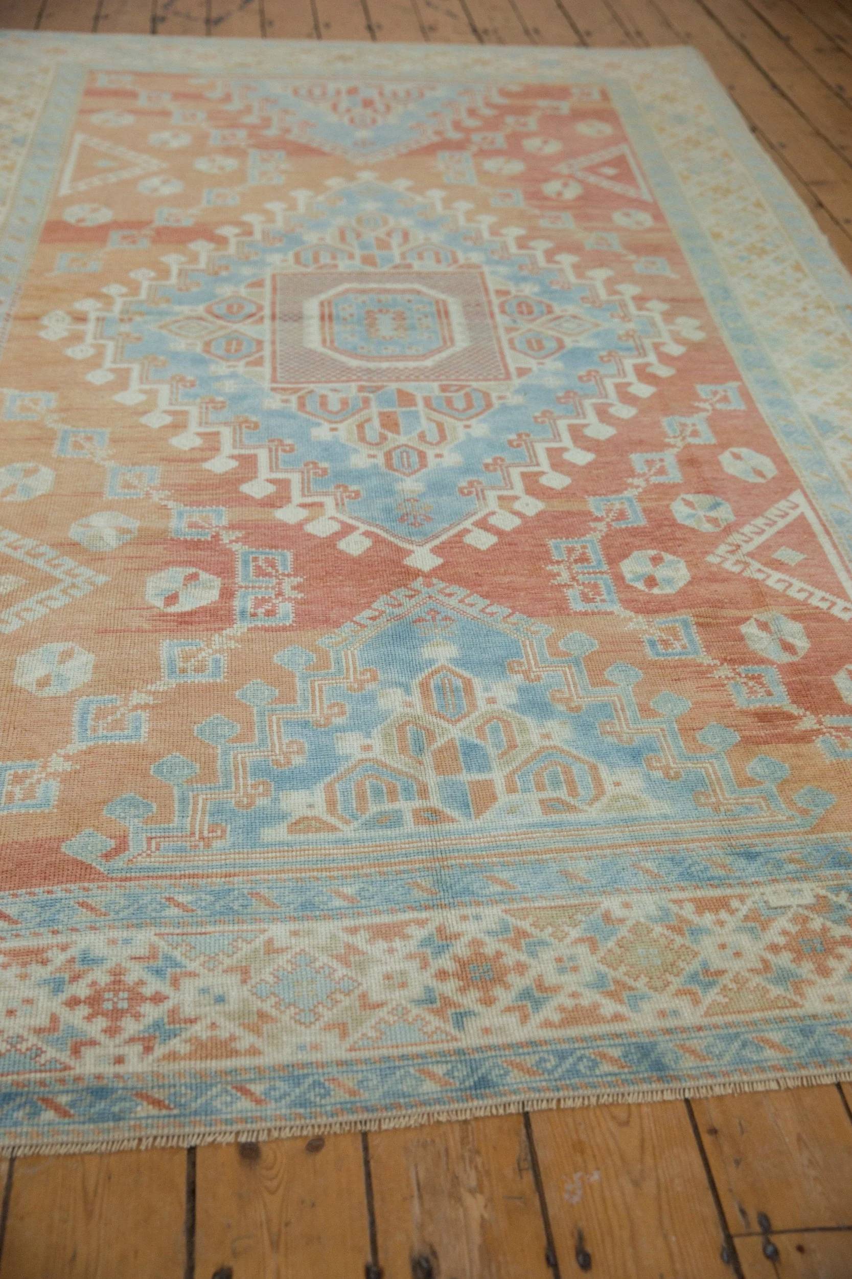 6x10 Vintage Distressed Oushak Carpet - Image 5