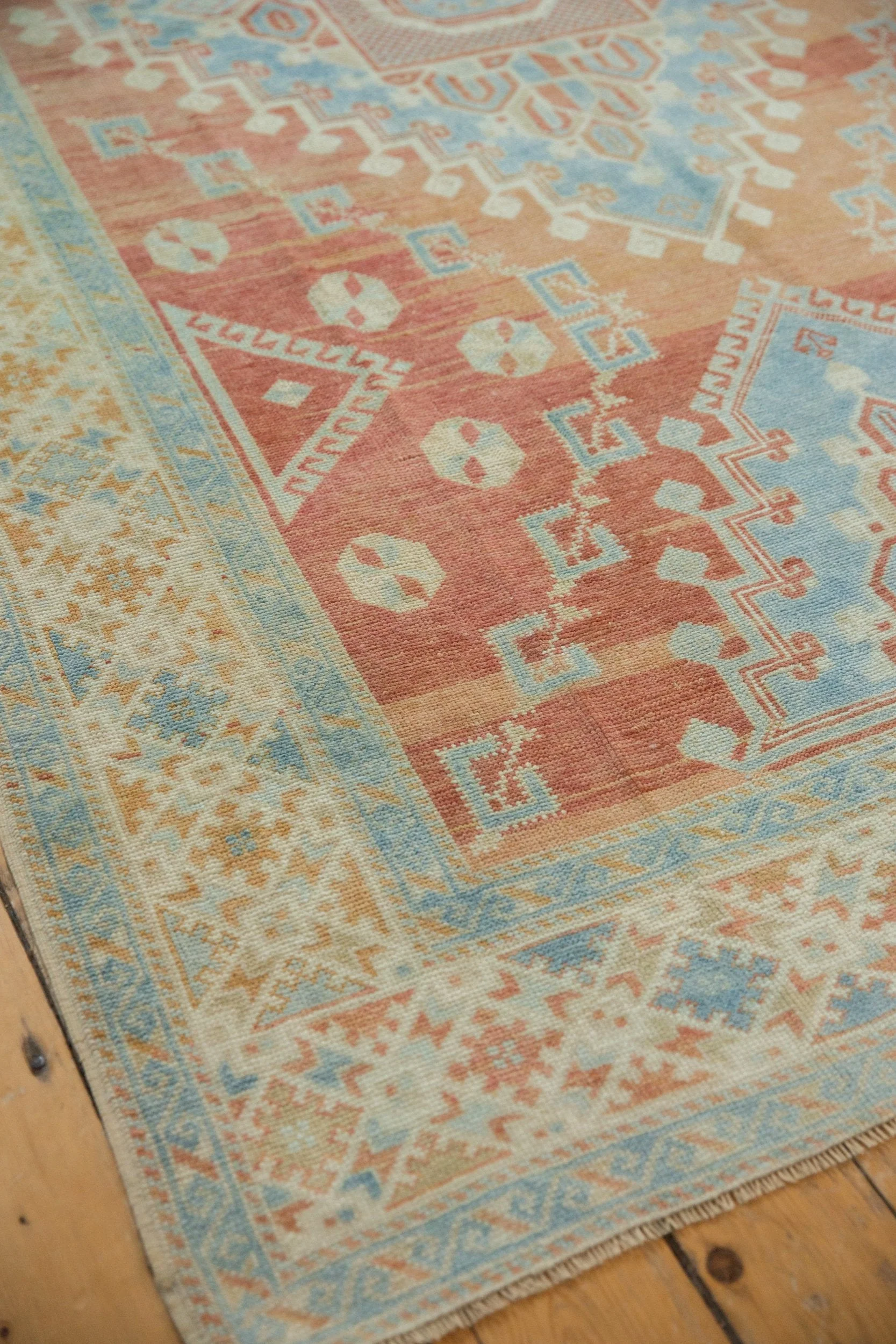 6x10 Vintage Distressed Oushak Carpet - Image 7