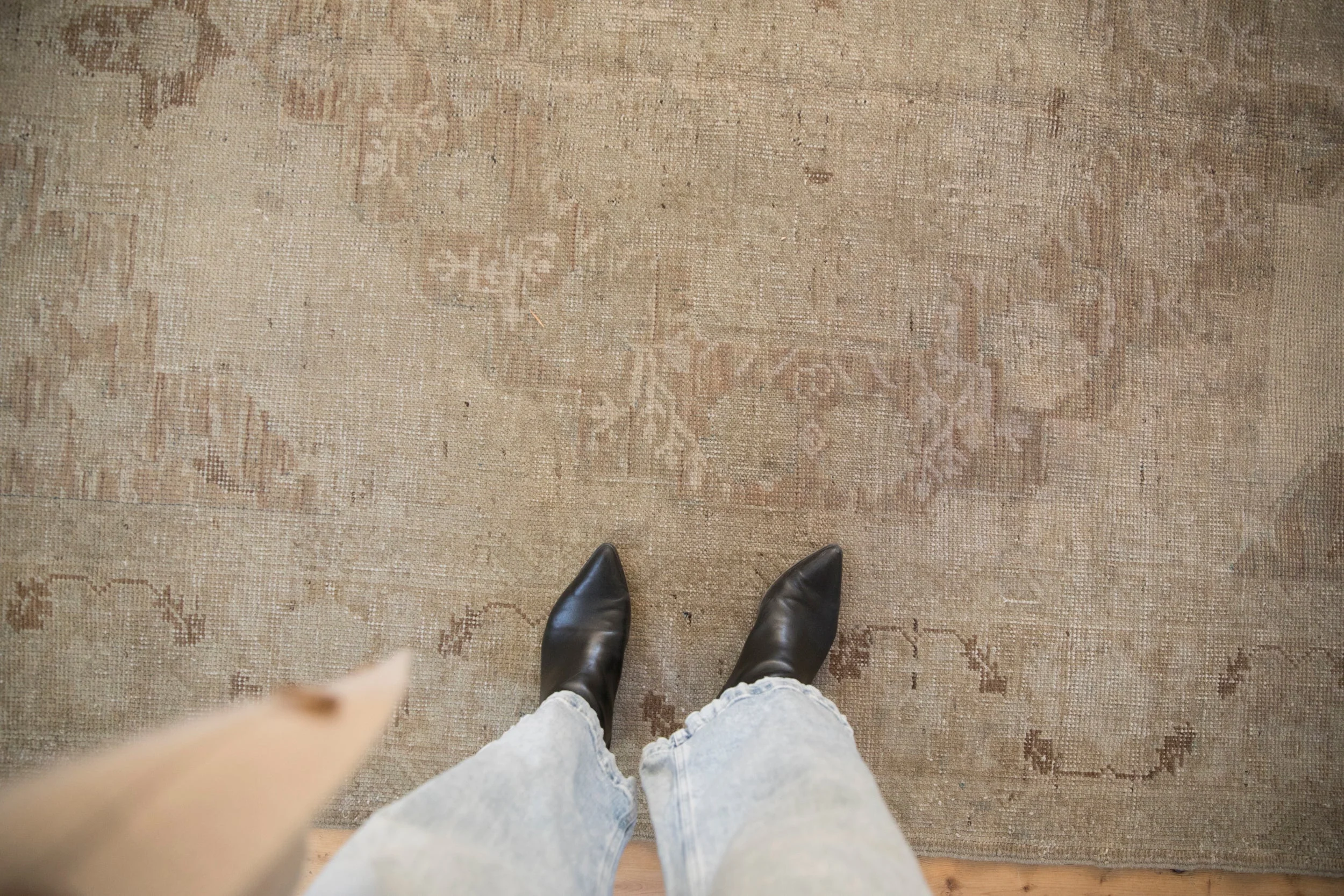 6x10 Vintage Distressed Oushak Carpet - Image 2