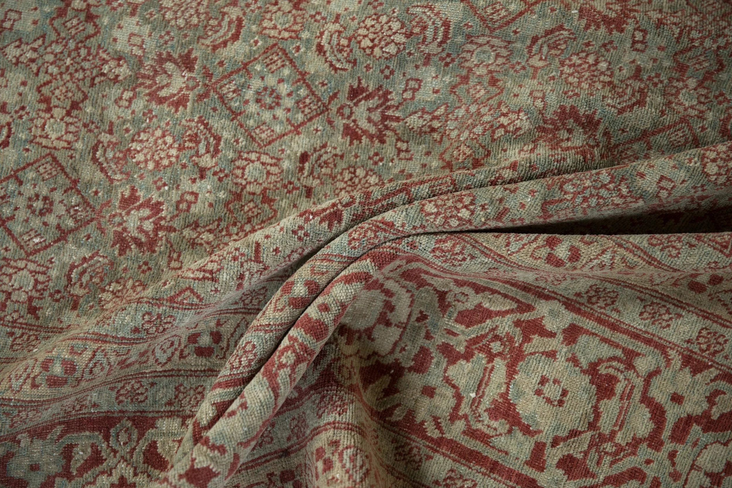 6x10 Vintage Distressed Tabriz Carpet - Image 10