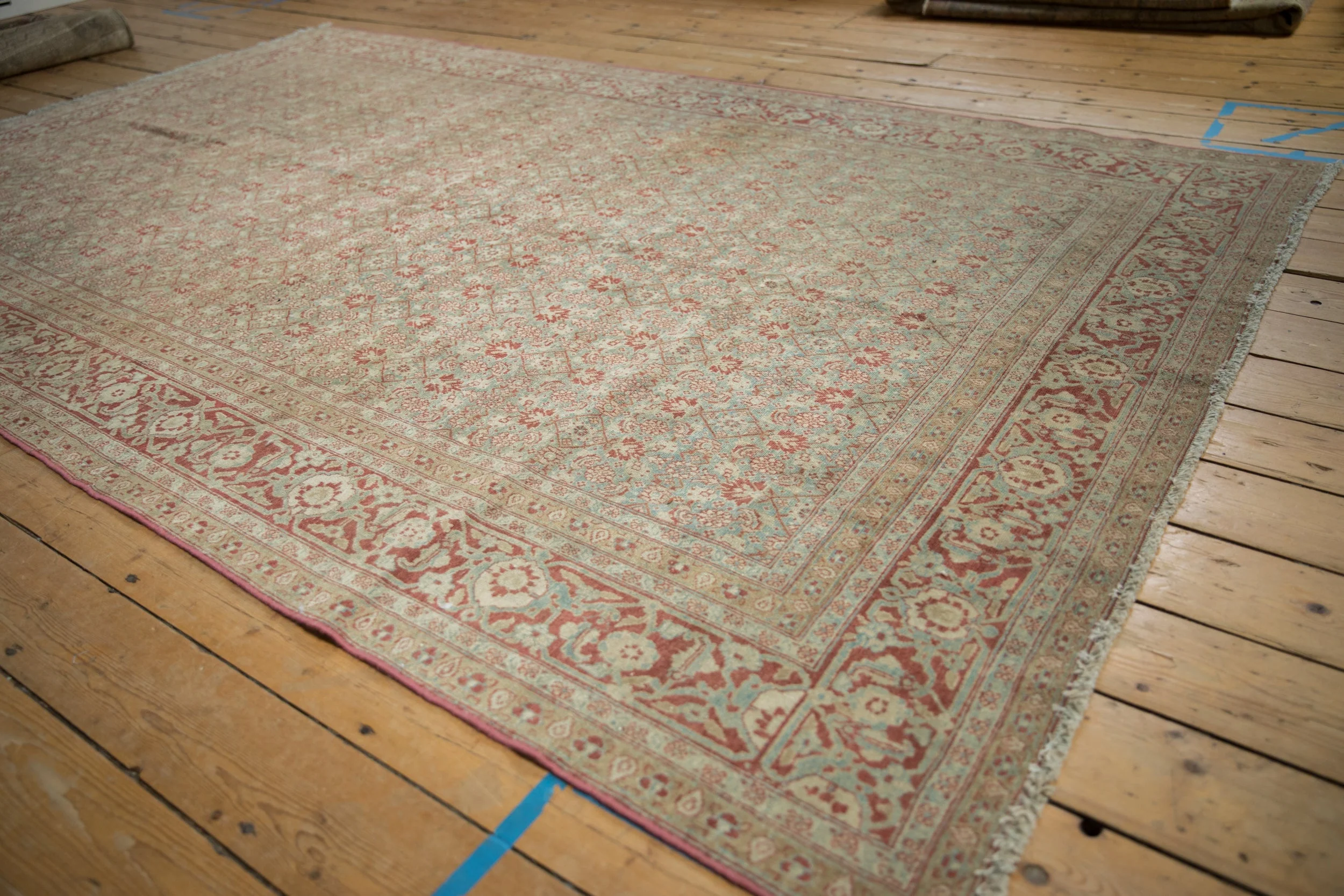 6x10 Vintage Distressed Tabriz Carpet - Image 5