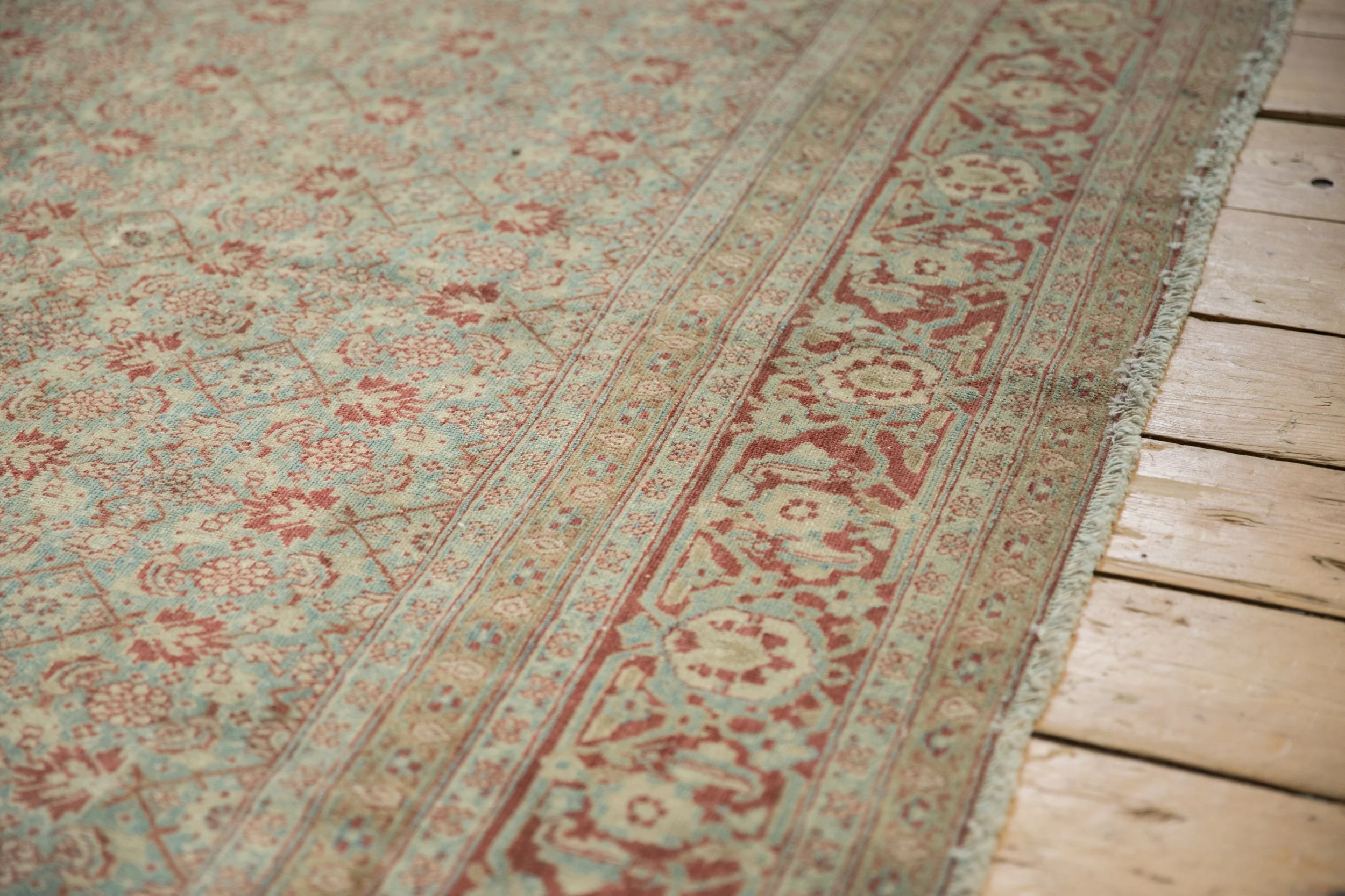 6x10 Vintage Distressed Tabriz Carpet - Image 6