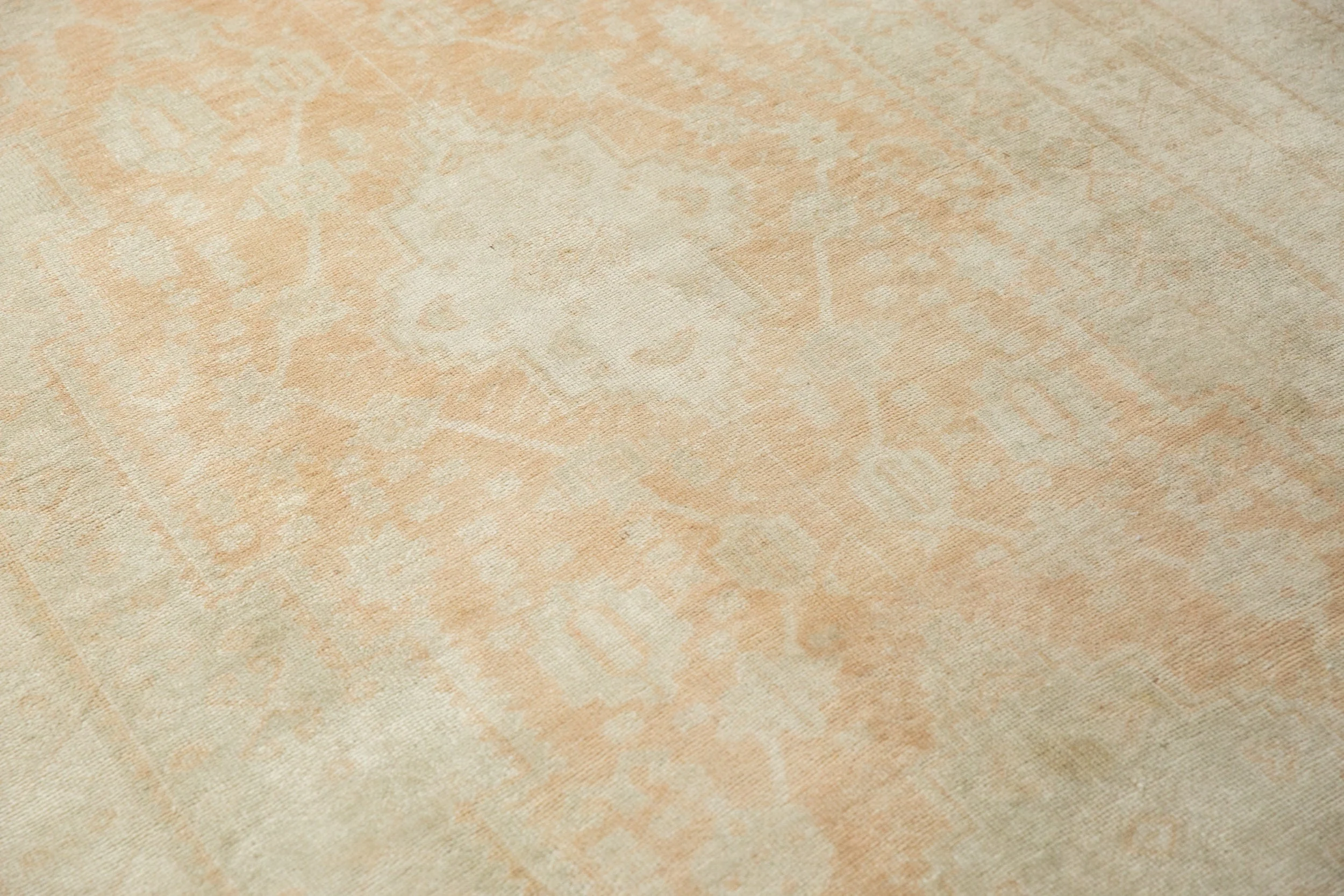 6x11.5 Vintage Distressed Oushak Carpet - Image 11
