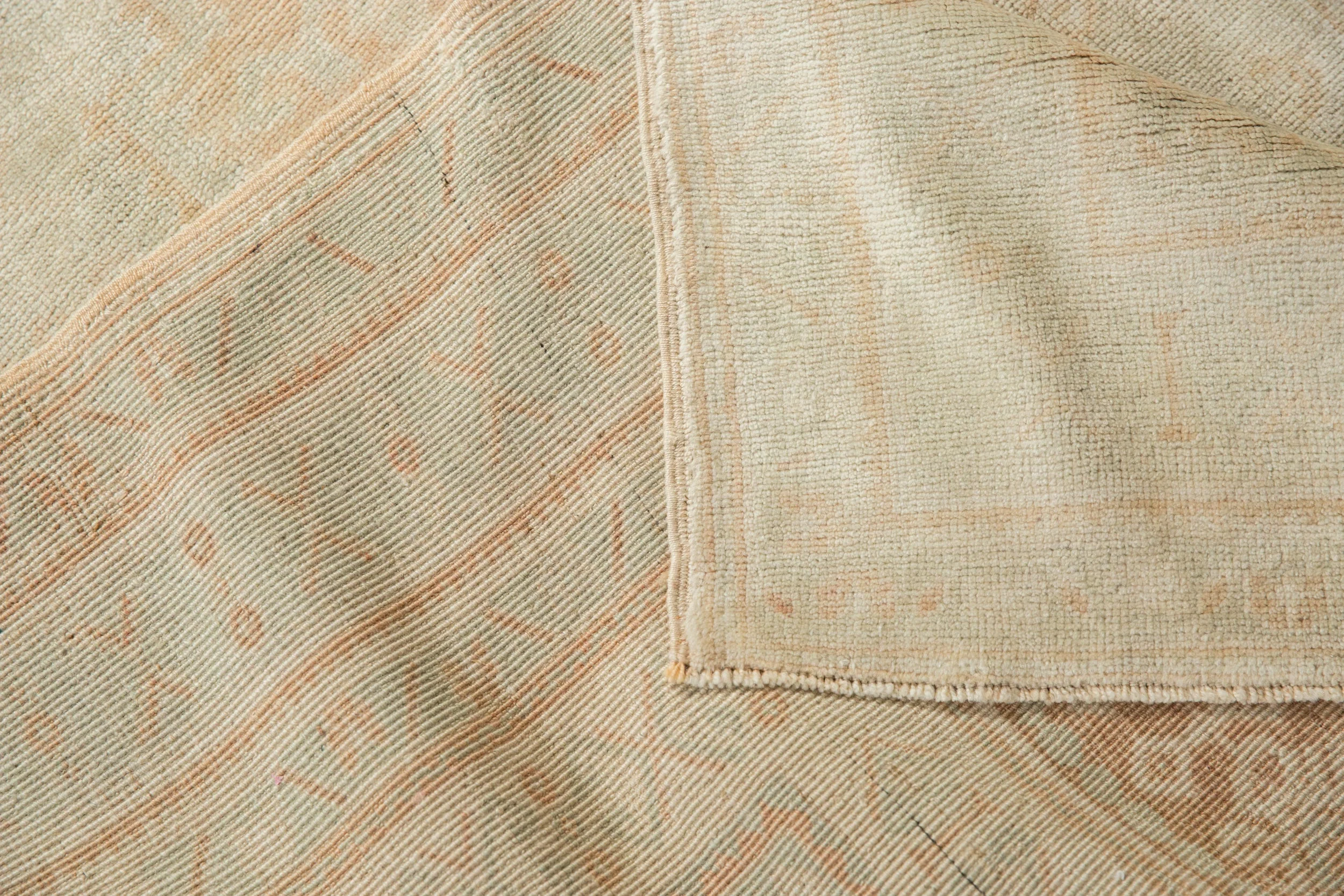 6x11.5 Vintage Distressed Oushak Carpet - Image 13