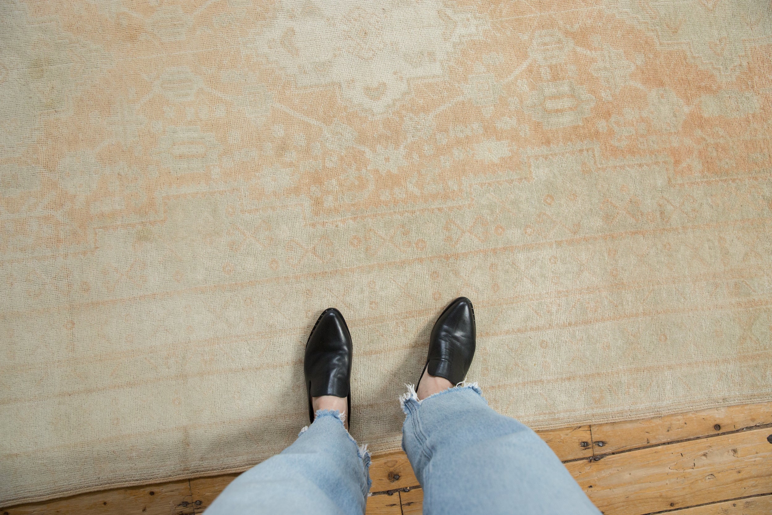 6x11.5 Vintage Distressed Oushak Carpet - Image 2