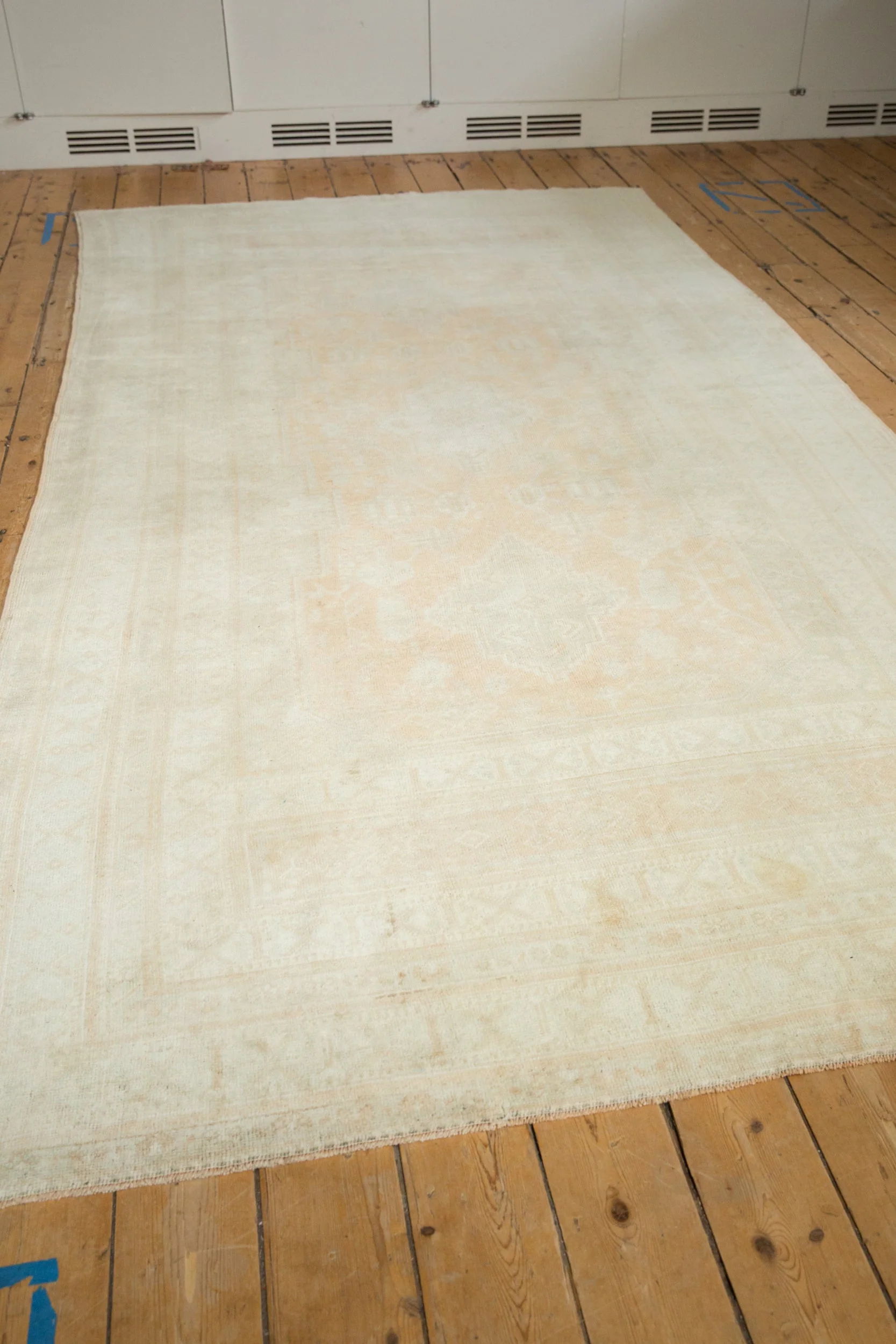 6x11.5 Vintage Distressed Oushak Carpet - Image 4