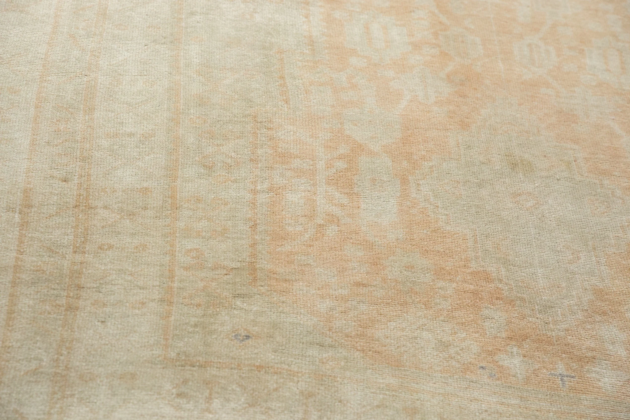 6x11.5 Vintage Distressed Oushak Carpet - Image 8