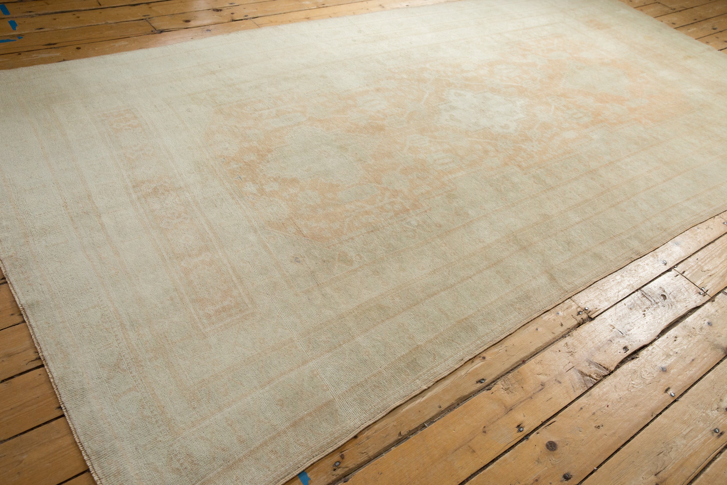 6x11.5 Vintage Distressed Oushak Carpet - Image 9