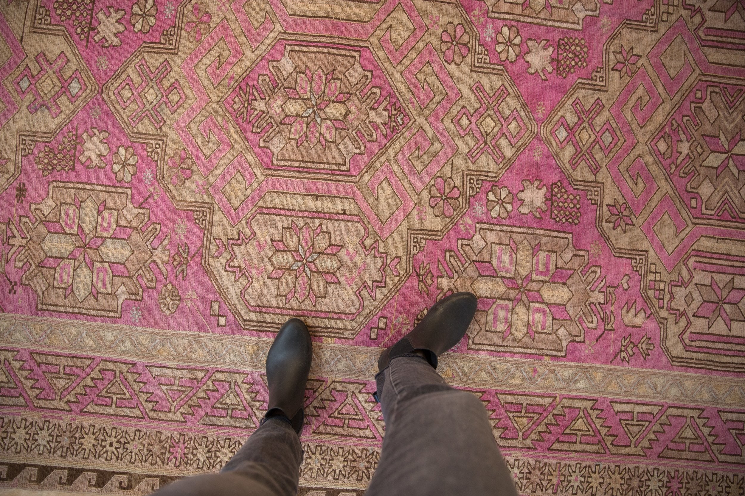 6x11 Vintage Distressed Soumac Carpet - Image 2