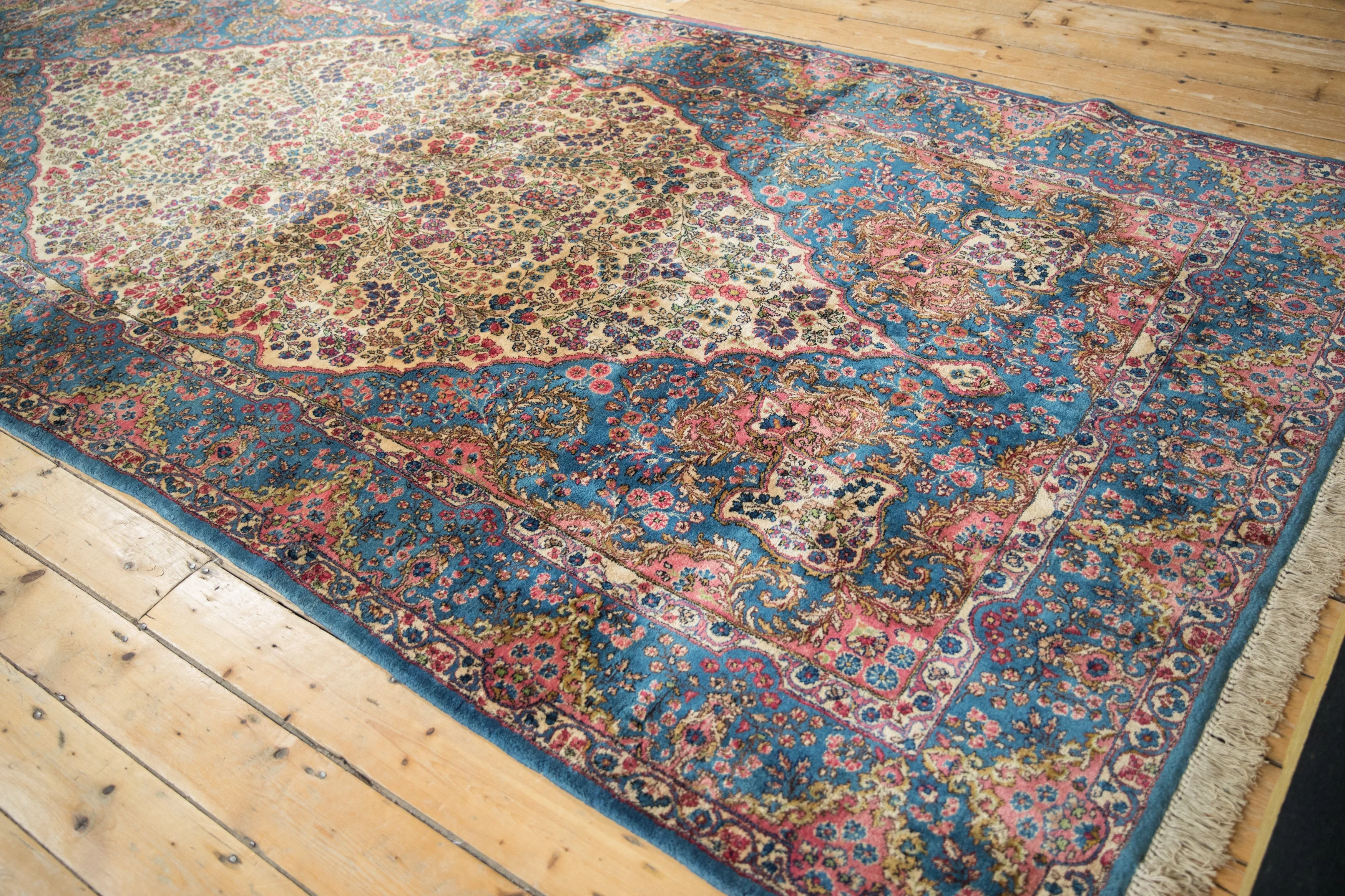 6x12.5 Vintage Fine Kerman Rug Runner - Image 7