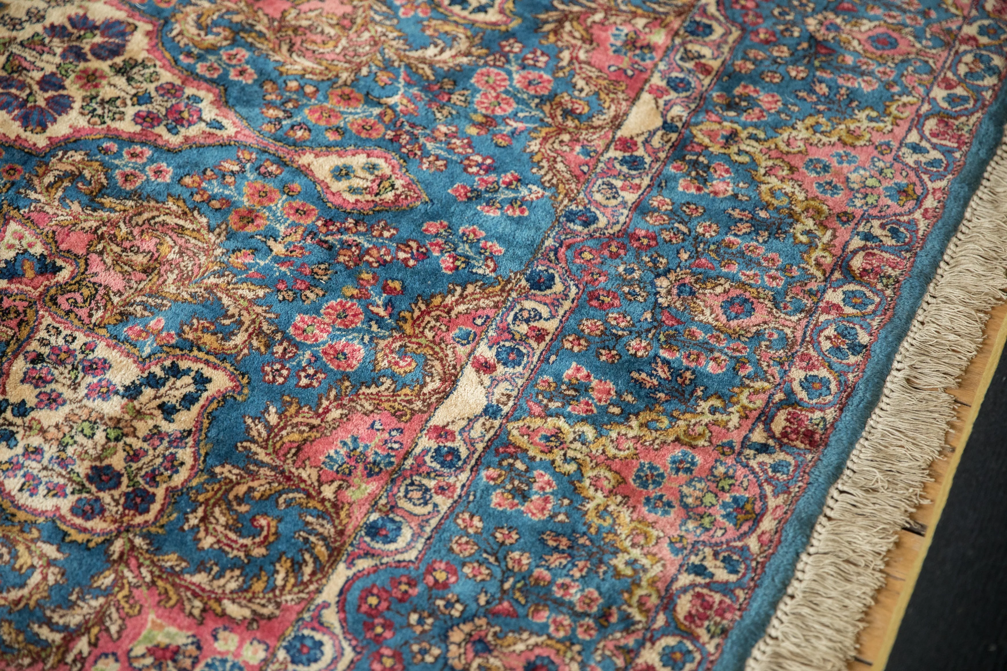 6x12.5 Vintage Fine Kerman Rug Runner - Image 8