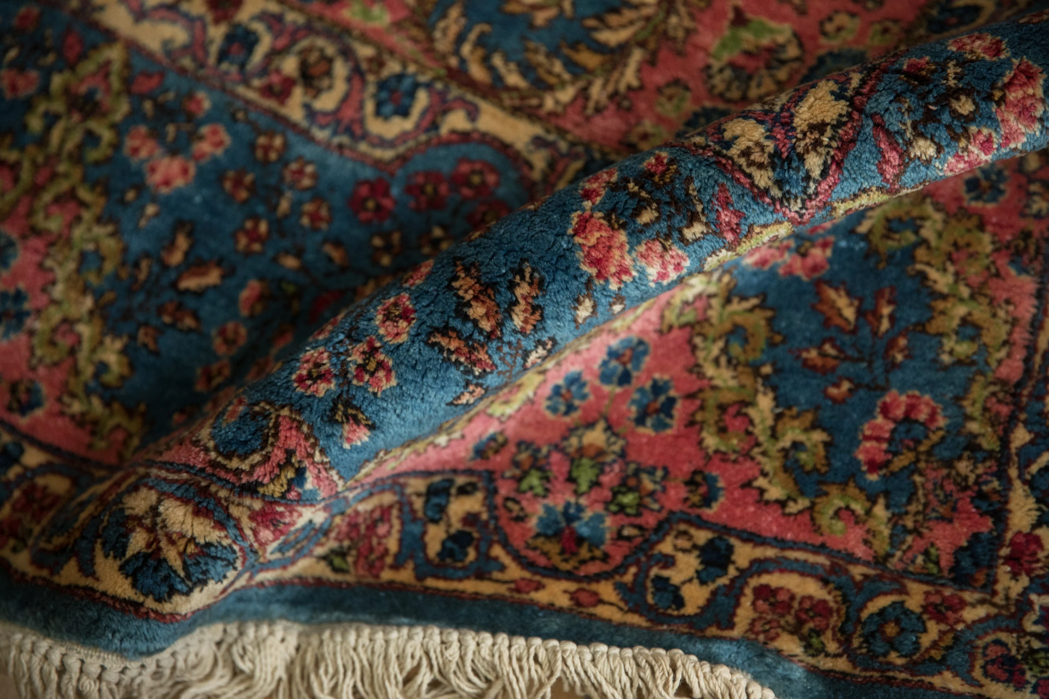 6x12.5 Vintage Fine Kerman Rug Runner - Image 9