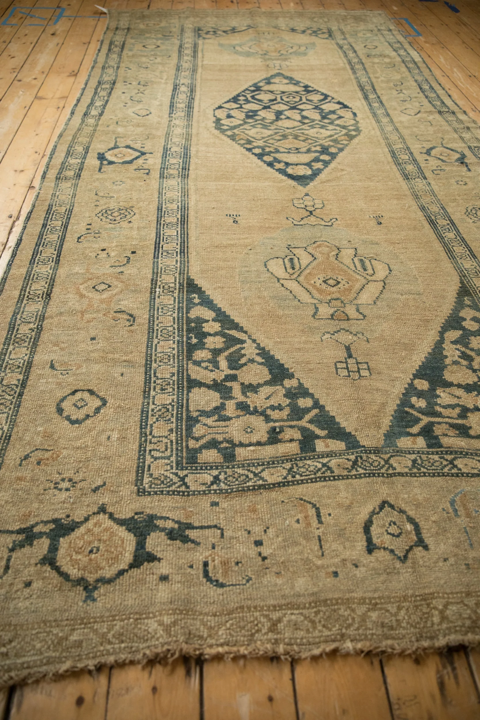 6x12 Antique Distressed Kurdish Rug Runner - Image 10