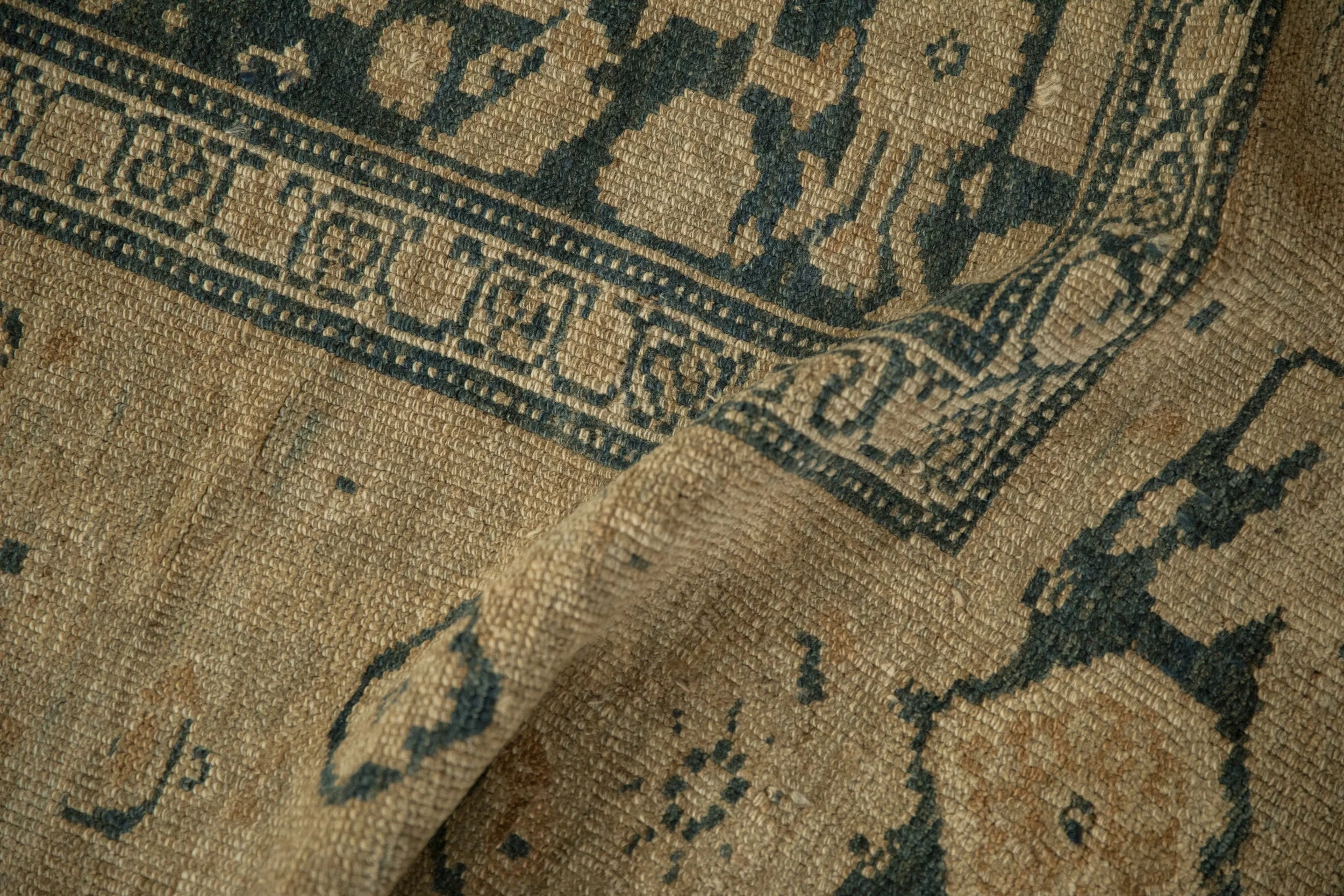 6x12 Antique Distressed Kurdish Rug Runner - Image 15