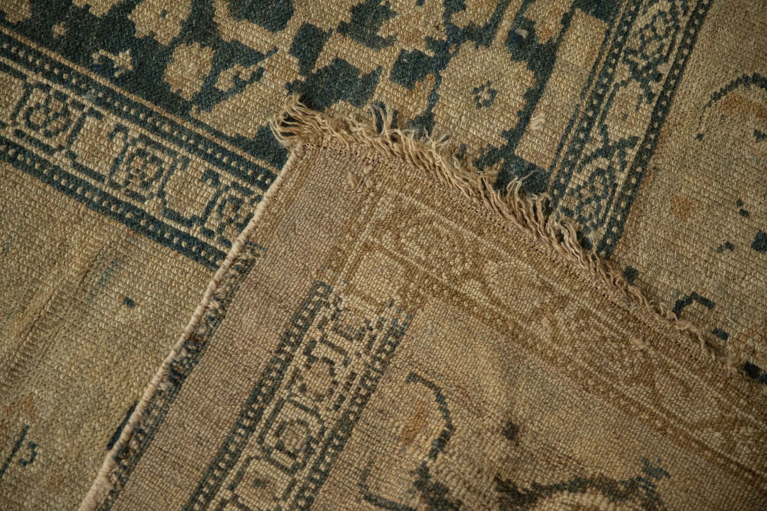6x12 Antique Distressed Kurdish Rug Runner - Image 16
