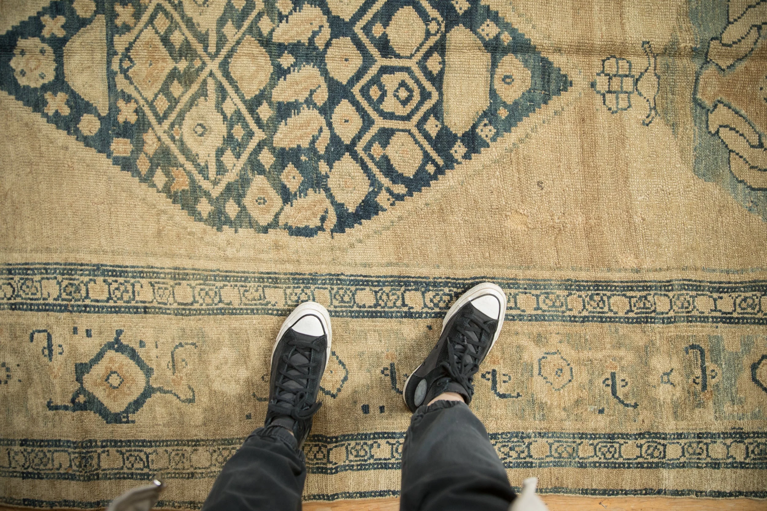 6x12 Antique Distressed Kurdish Rug Runner - Image 2