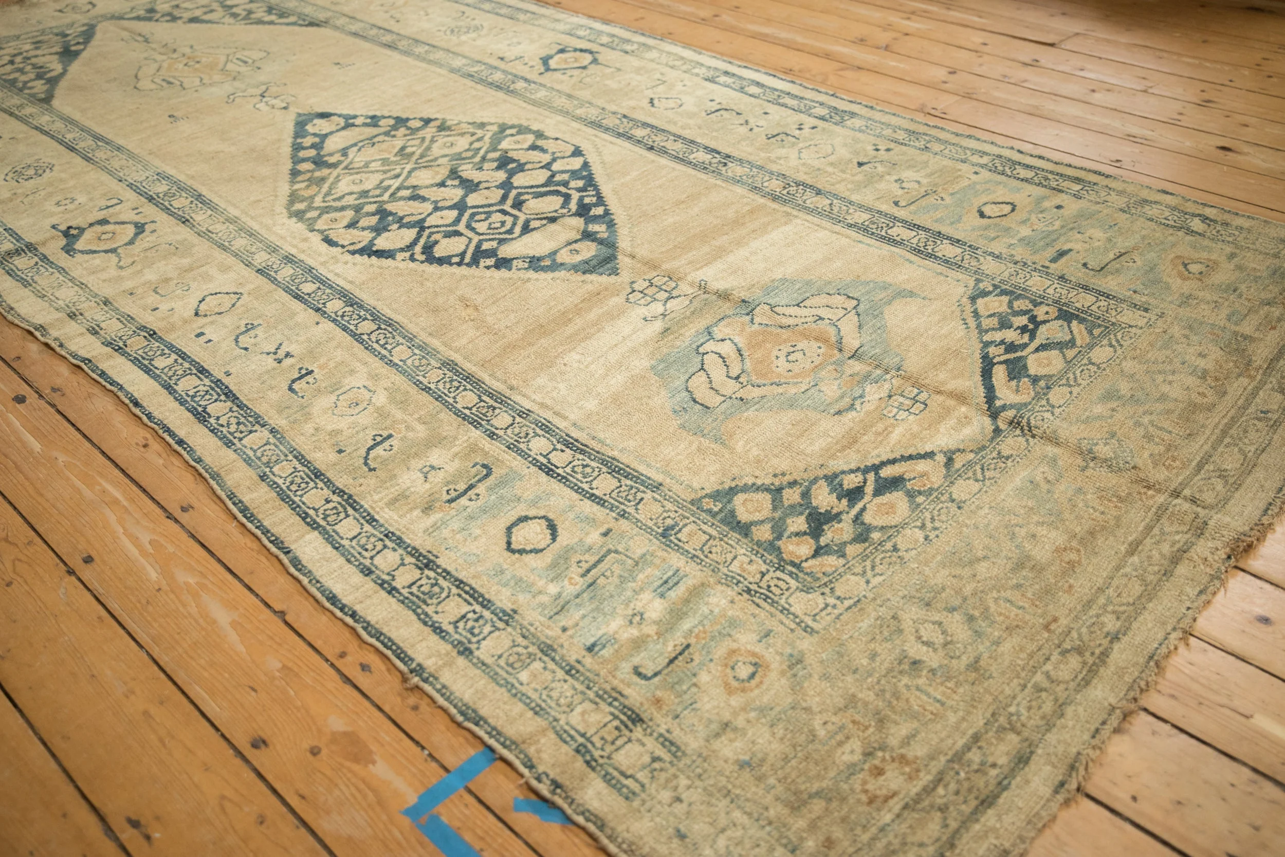6x12 Antique Distressed Kurdish Rug Runner - Image 4
