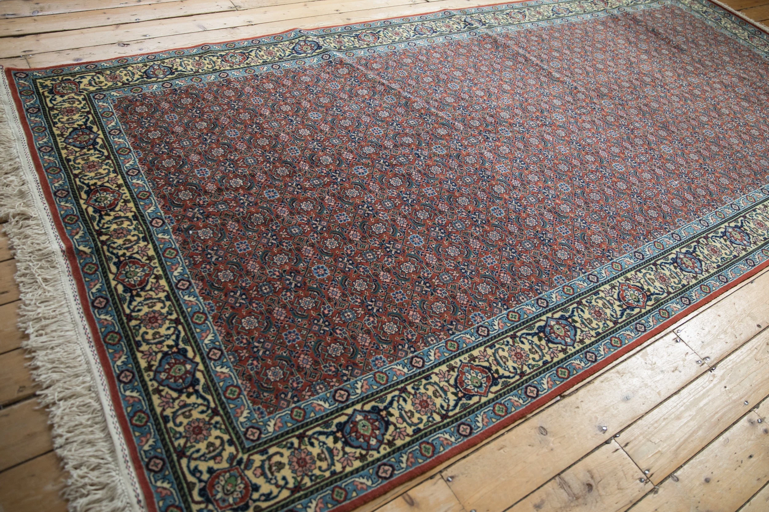 6x12 Vintage Bulgarian Tabriz Design Rug Runner - Image 10