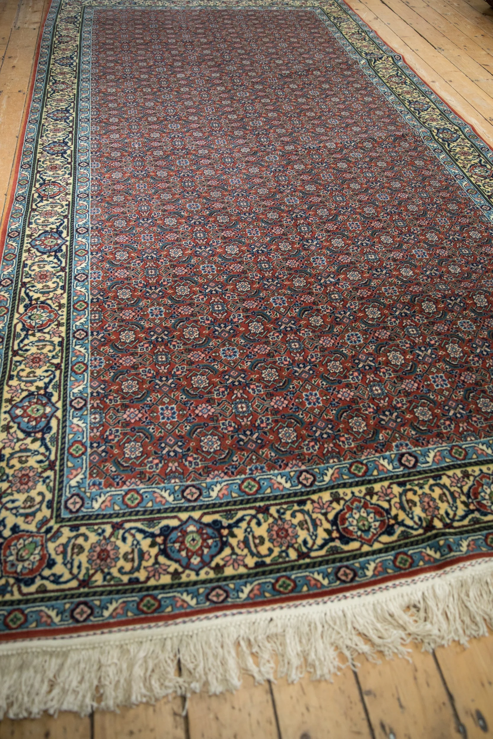 6x12 Vintage Bulgarian Tabriz Design Rug Runner - Image 5