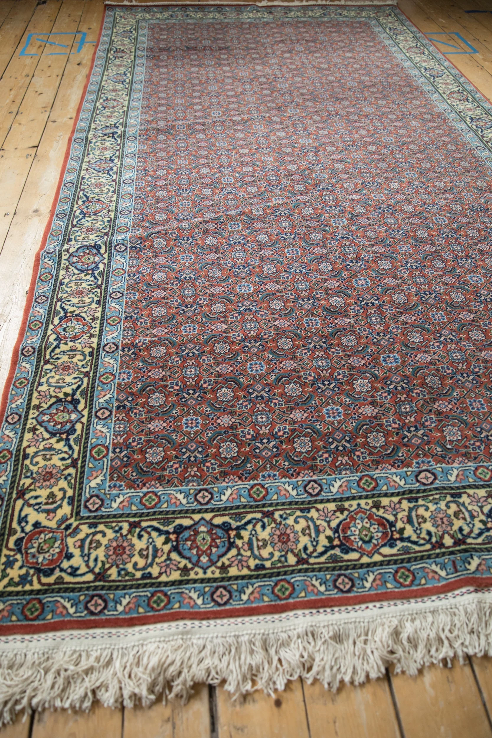 6x12 Vintage Bulgarian Tabriz Design Rug Runner - Image 8