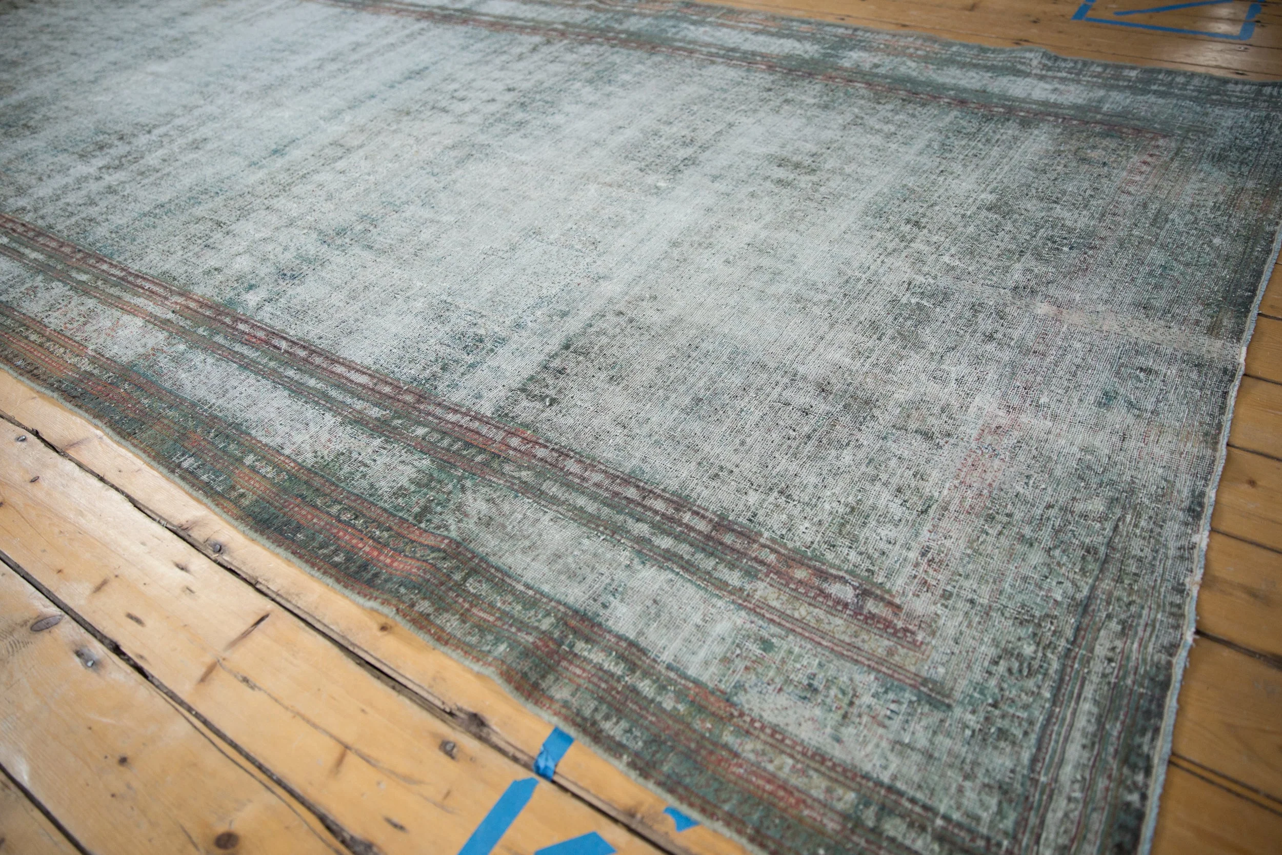 6x13 Vintage Distressed Malayer Carpet - Image 6