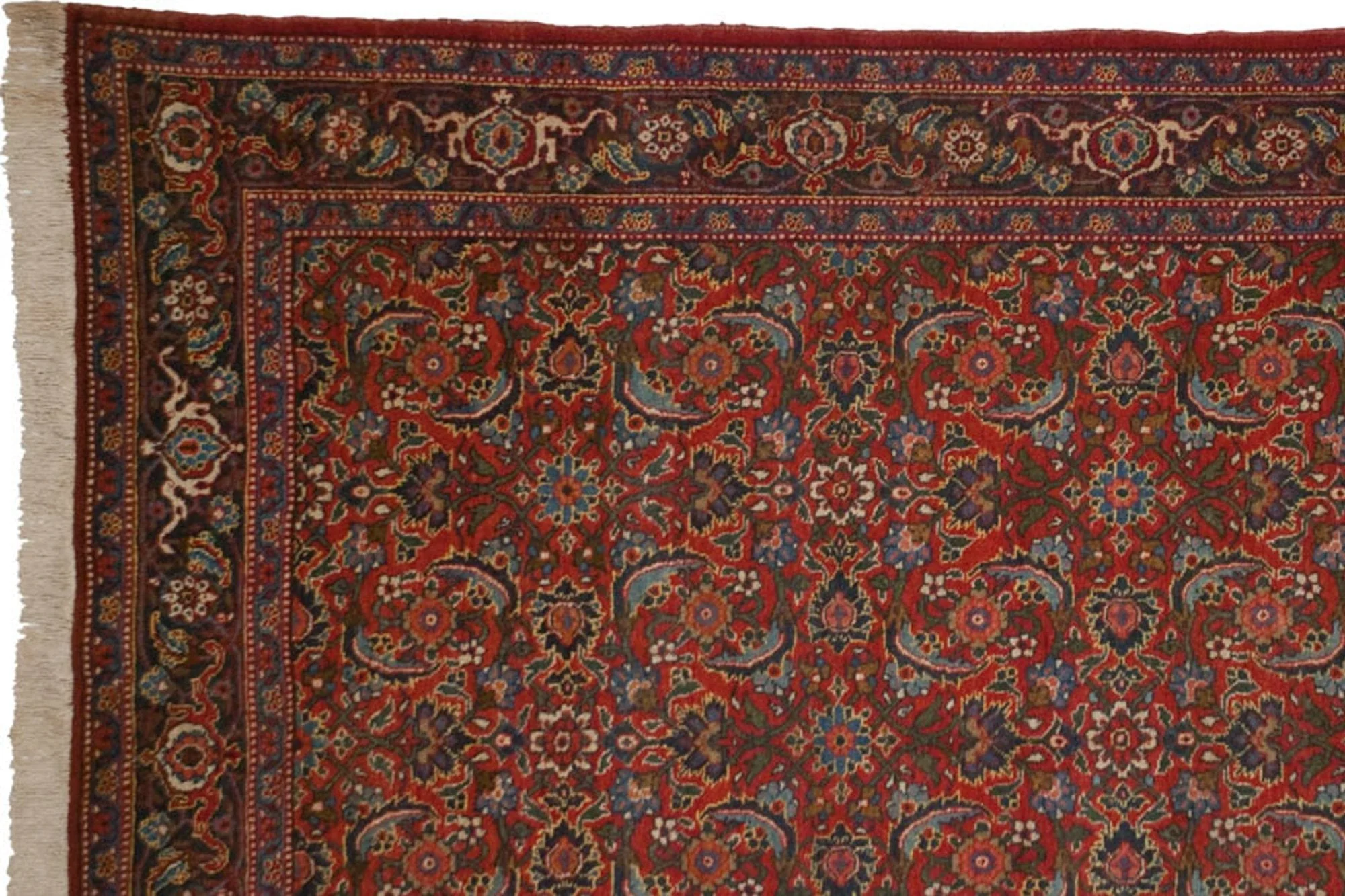 6x18 Vintage Tabriz Carpet - Image 7