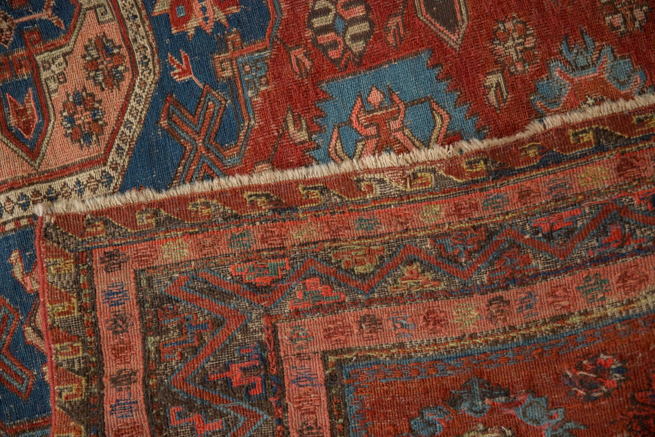 6x7.5 Antique Caucasian Soumac Carpet - Image 10