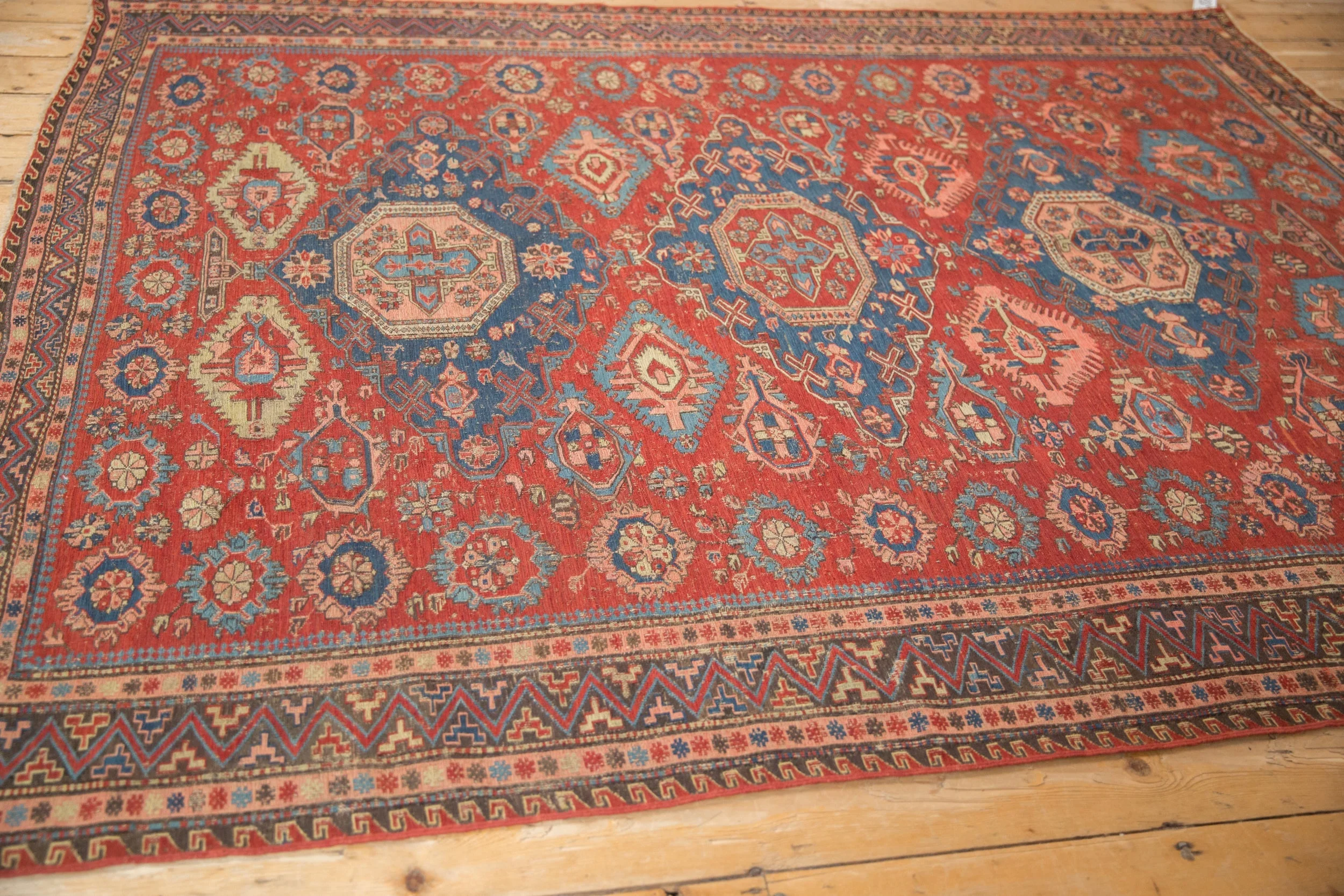 6x7.5 Antique Caucasian Soumac Carpet - Image 6