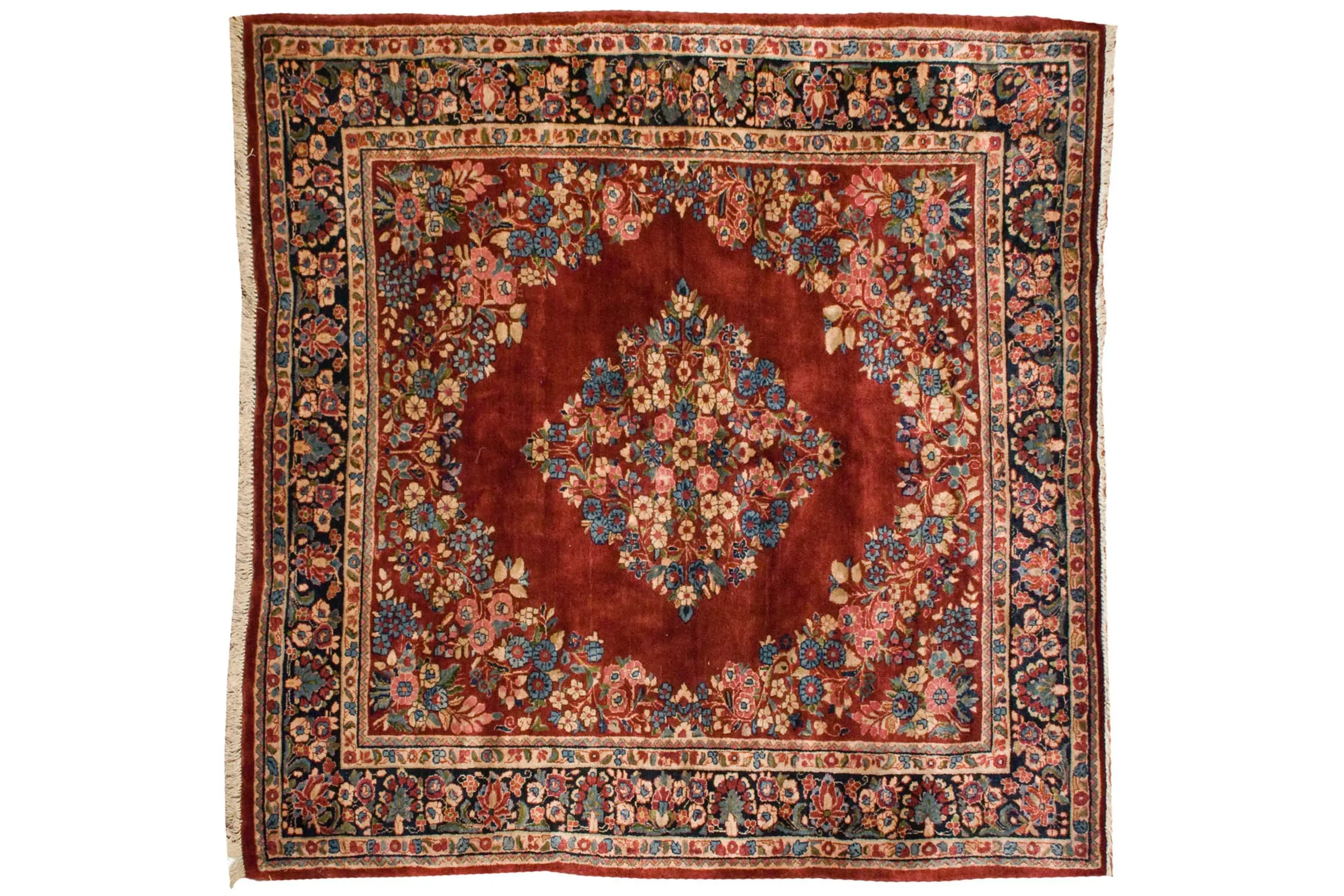 6x7.5 Vintage Sarouk Carpet - Image 2