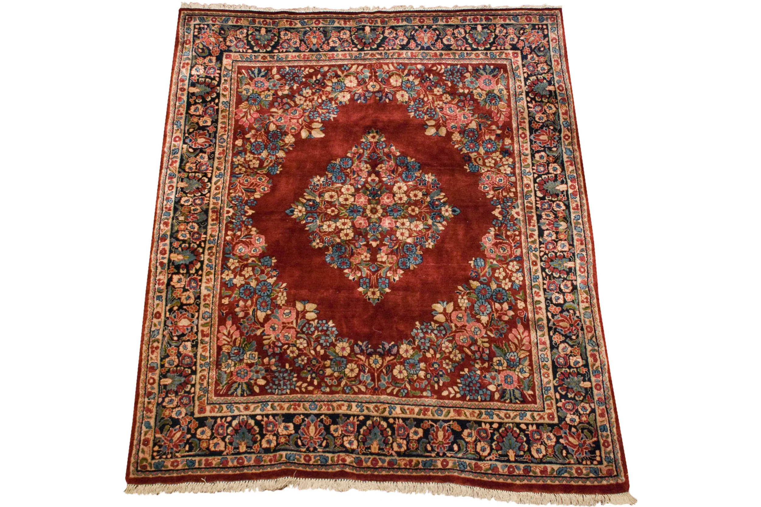 6x7.5 Vintage Sarouk Carpet - Image 4