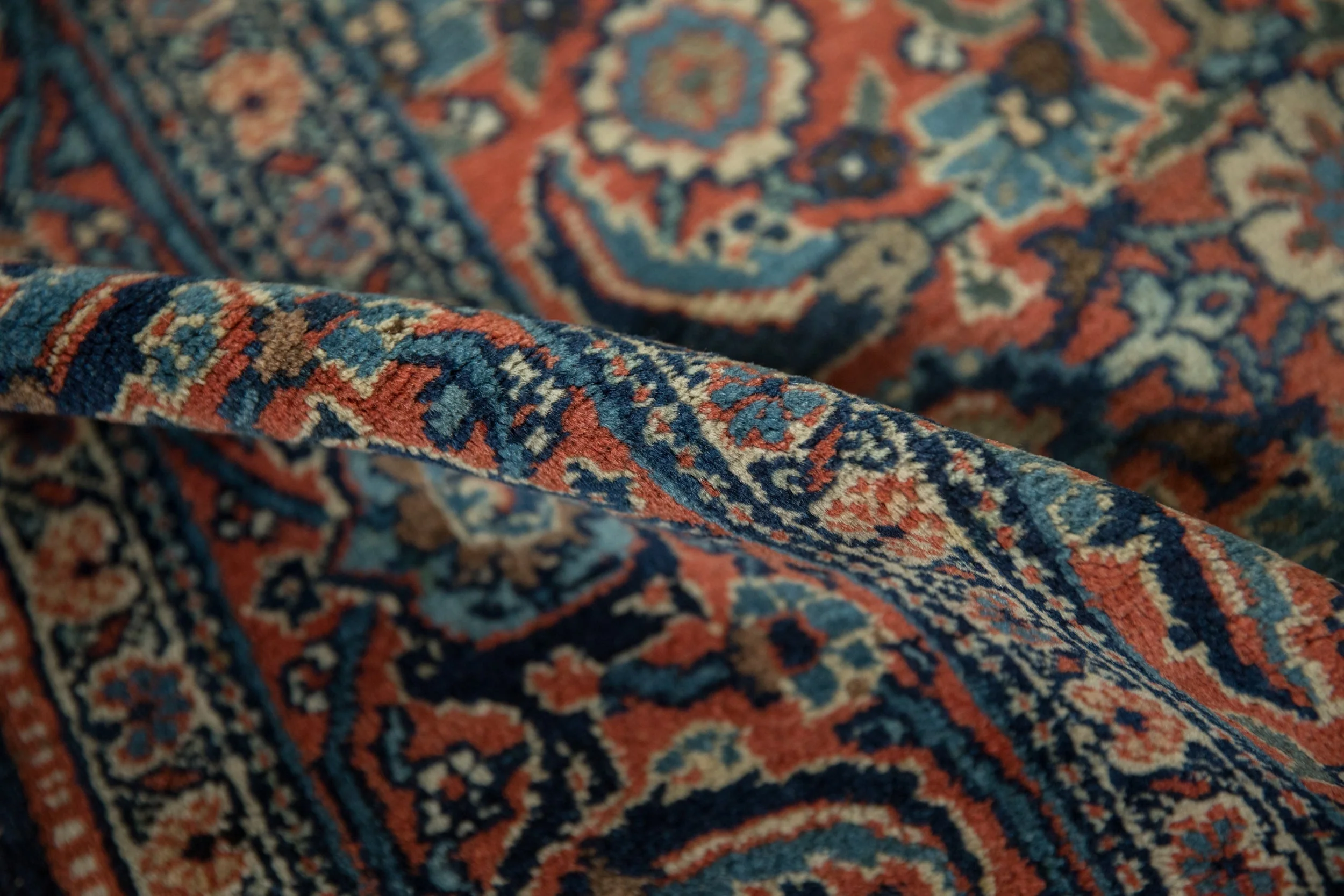 6x7.5 Vintage Tabriz Carpet - Image 11