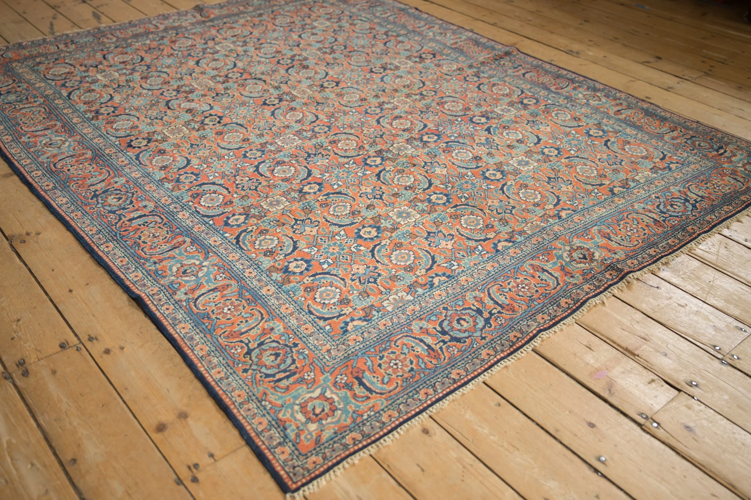 6x7.5 Vintage Tabriz Carpet - Image 4